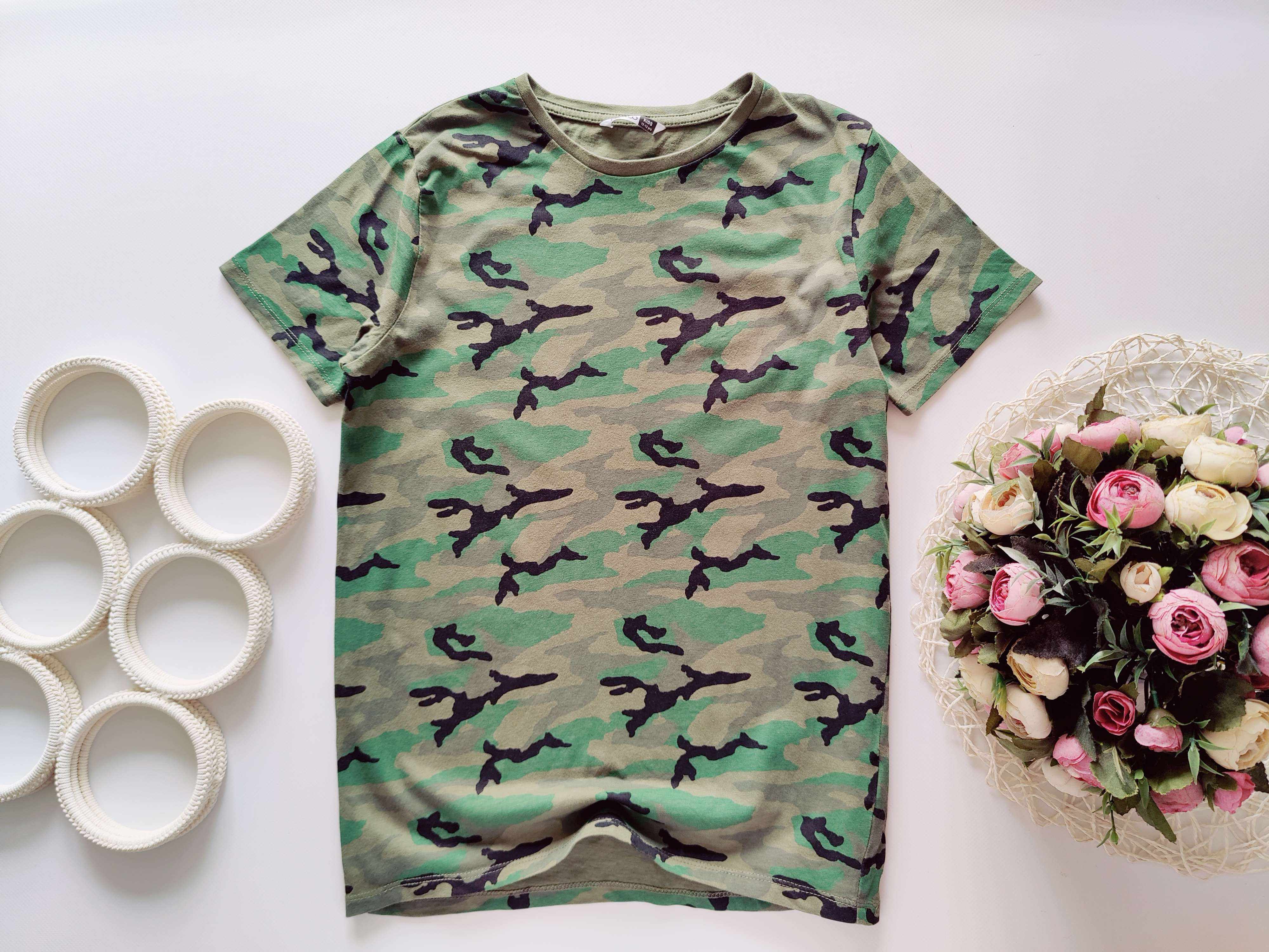 12,13 років, зріст 152,158 Футболка камуфляжна