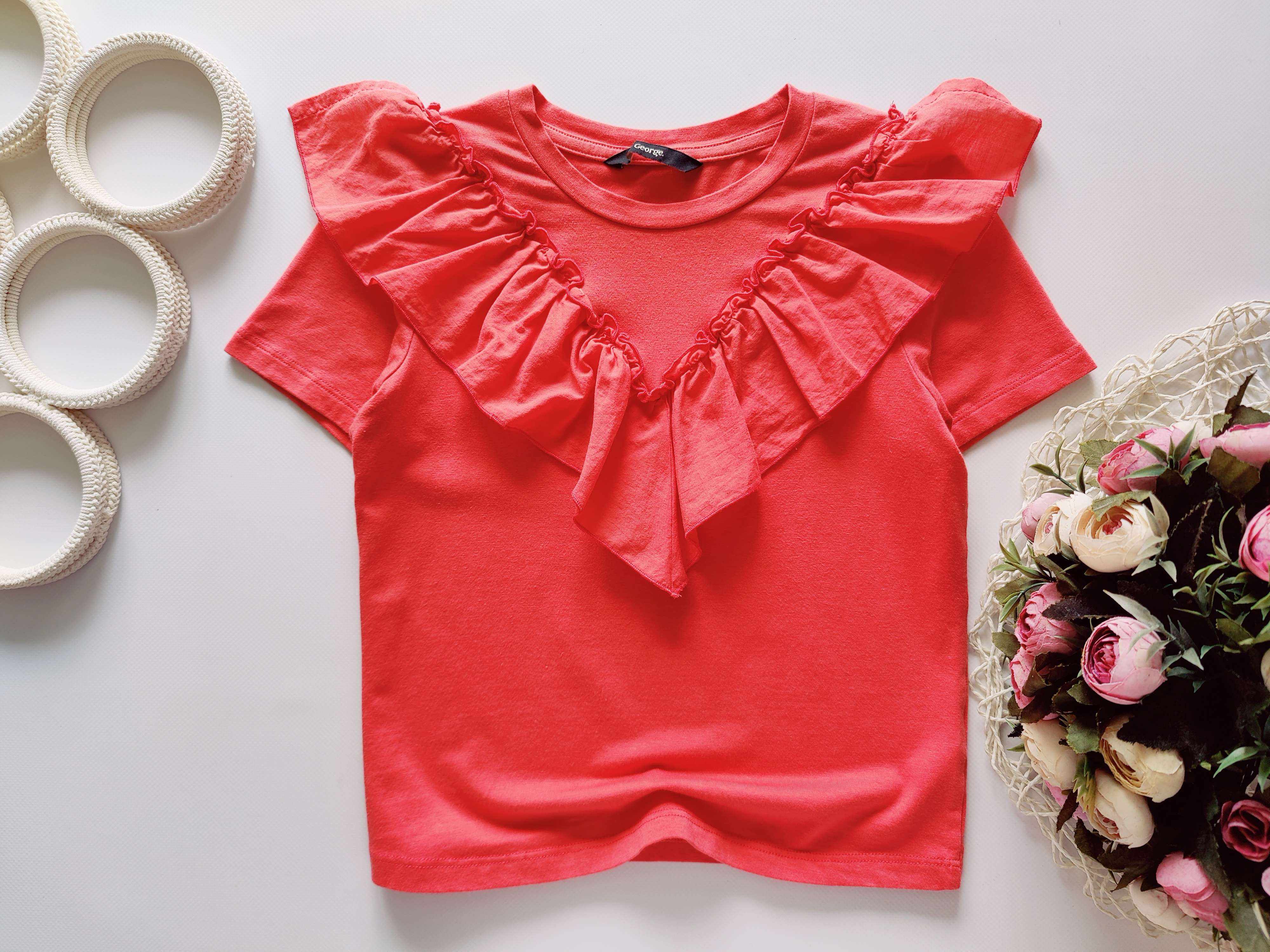 10,11 лет, рост 140,146 Нарядная футболка