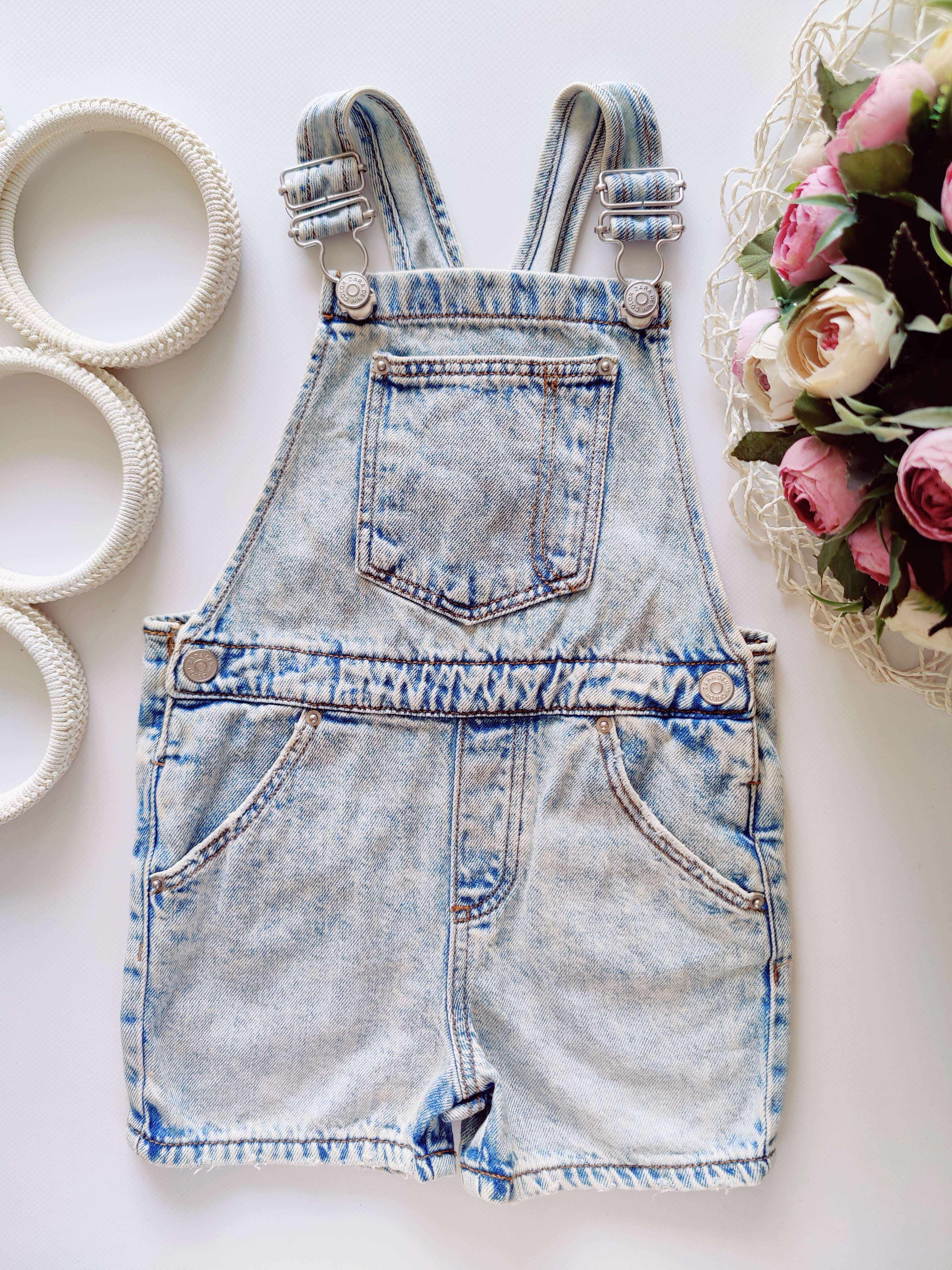 12,18 міс, зріст 86 Джинсовий комбінезон