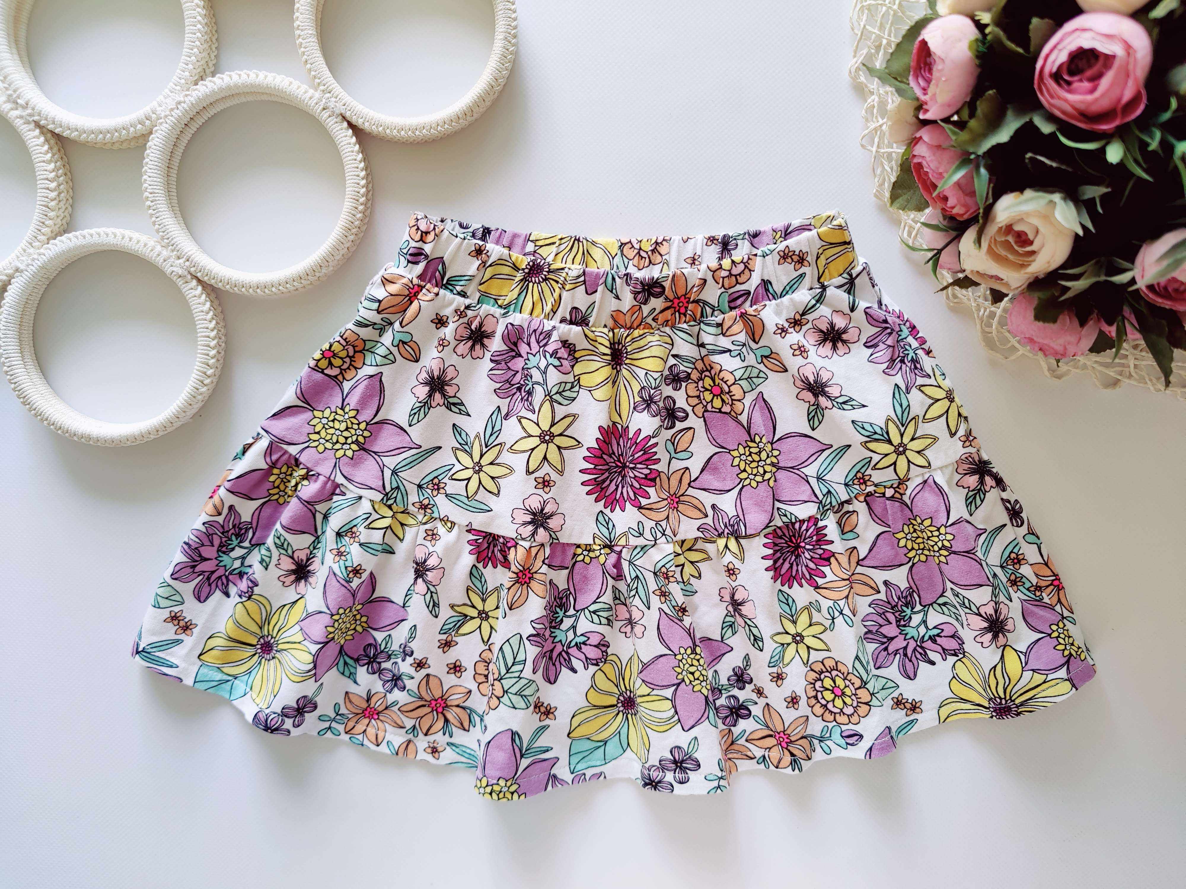 5 лет, рост 110 Трикотажная детская юбка