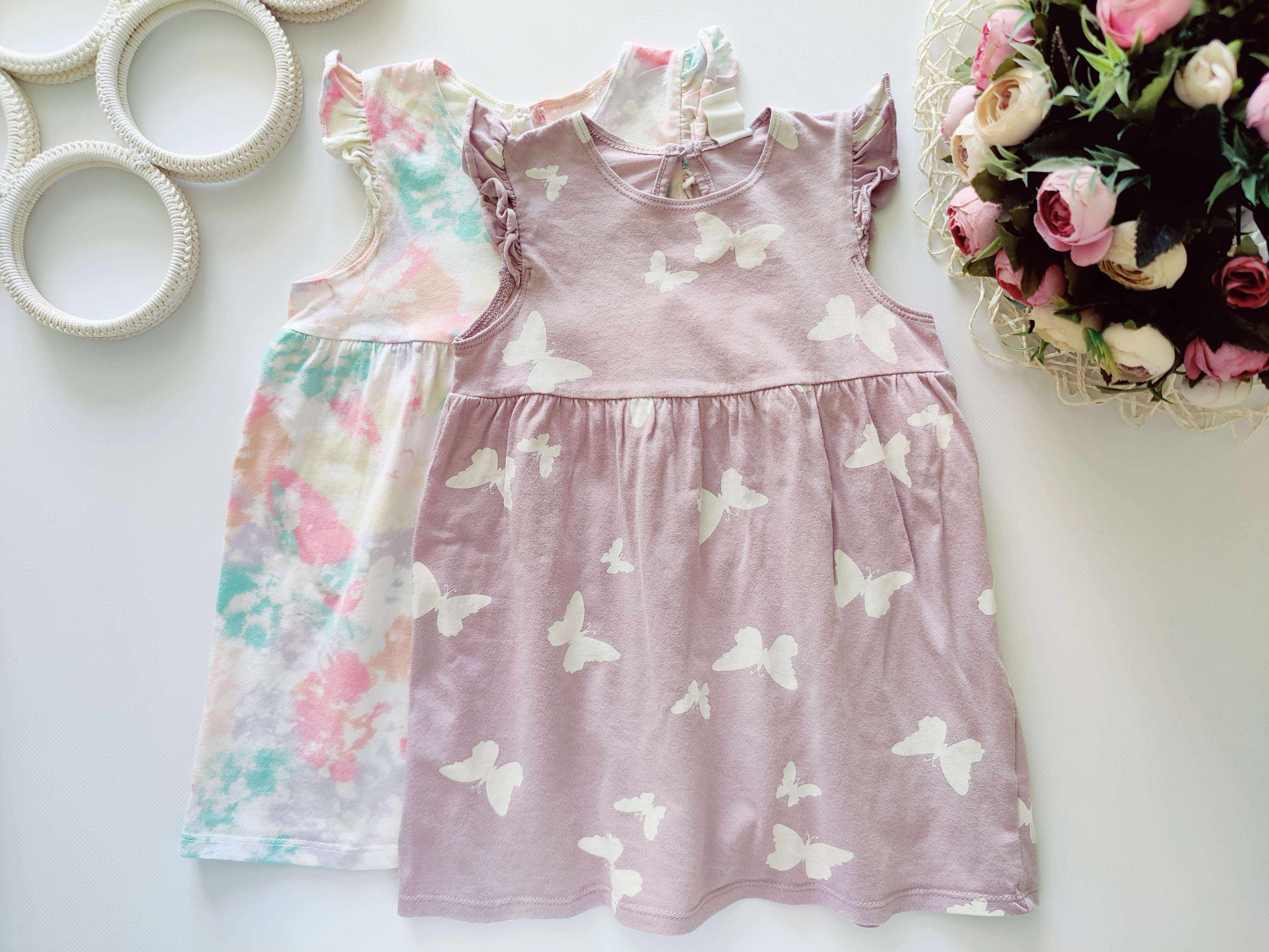 12,18 міс, зріст 80,86 Набір літніх суконь трикотаж