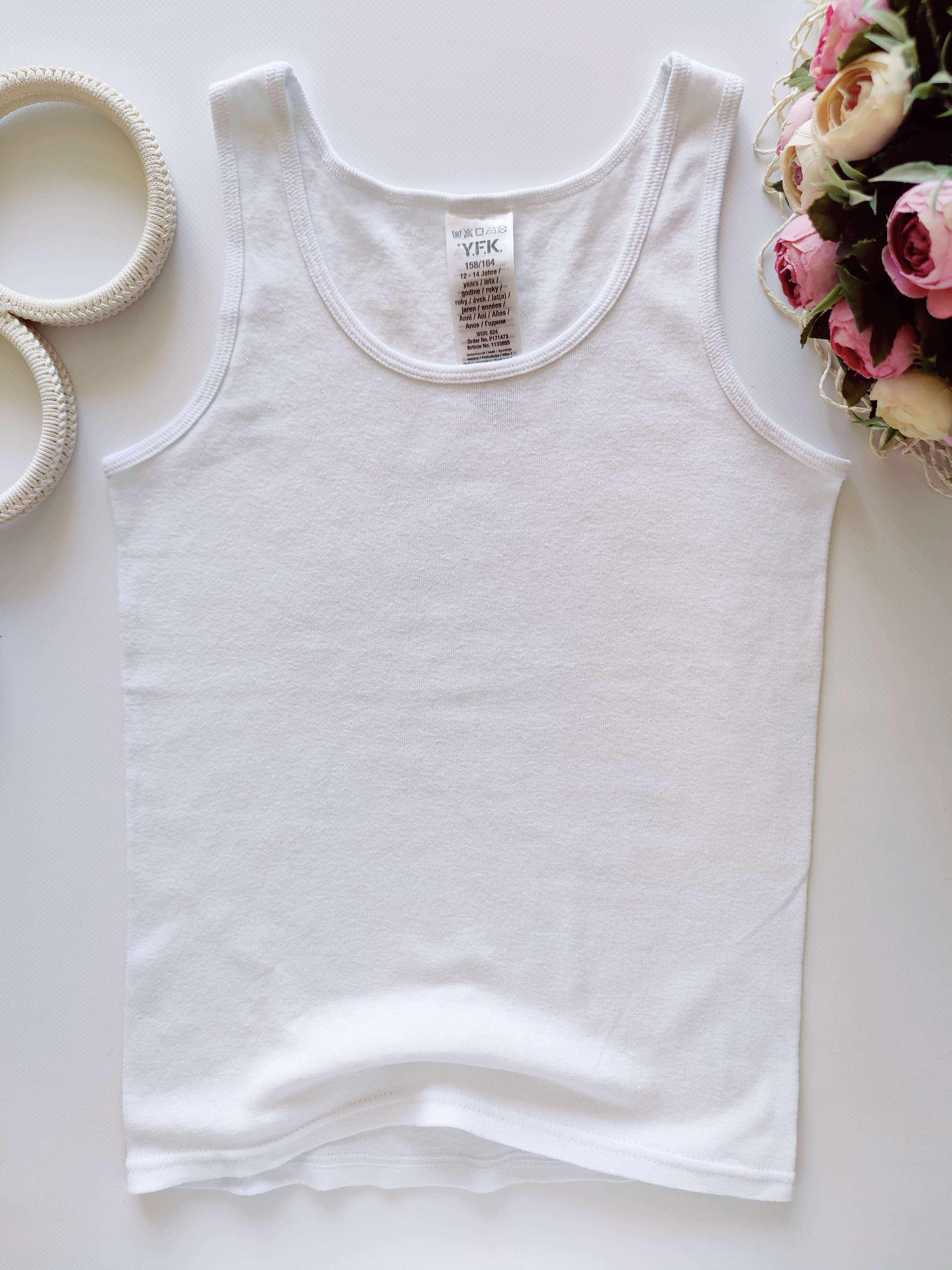 12,14 років, зріст 158,164 Біла майка