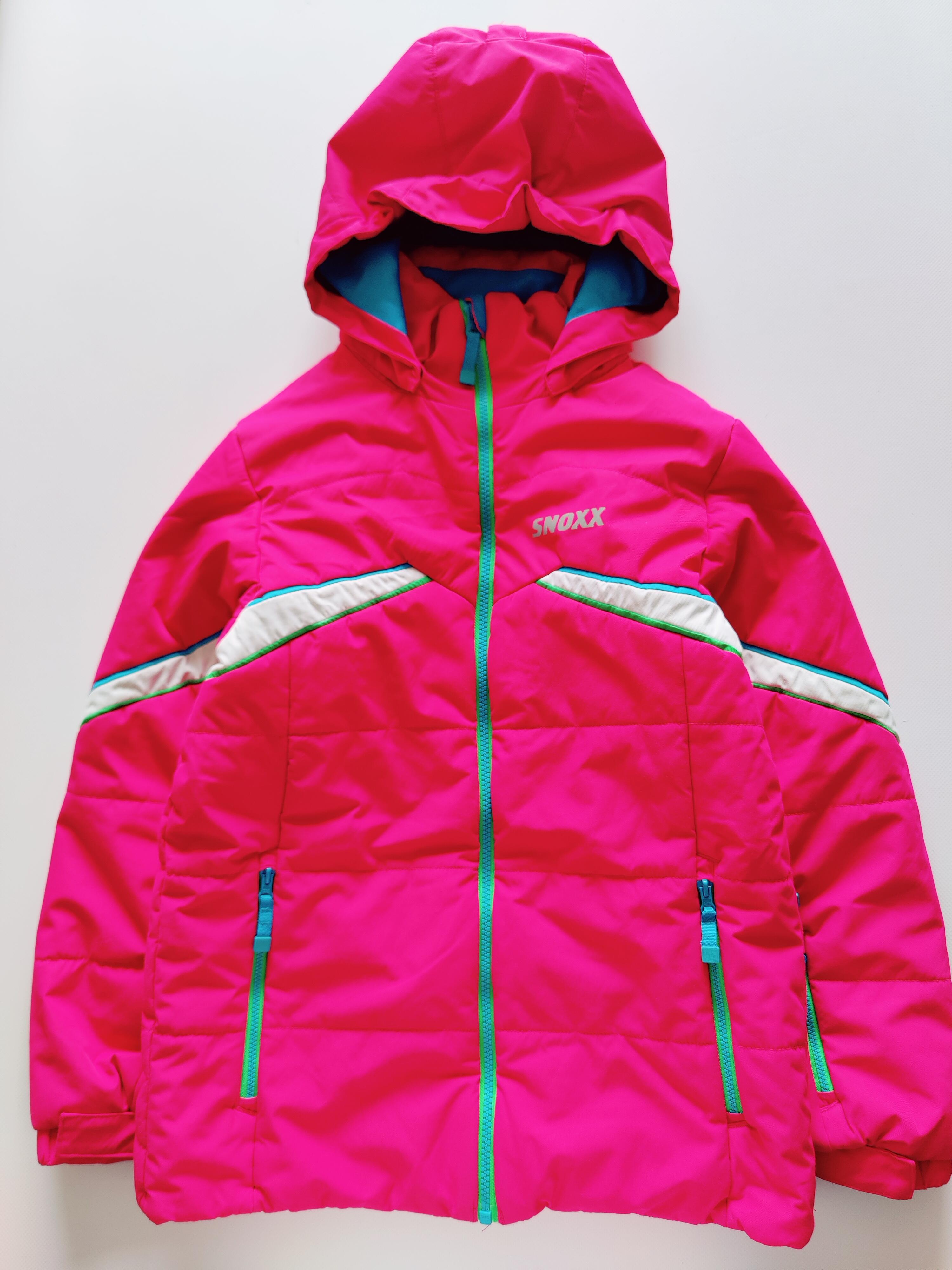 12 лет, рост 152 Яркая зимняя термо куртка на флисе, синтепон Snoxx