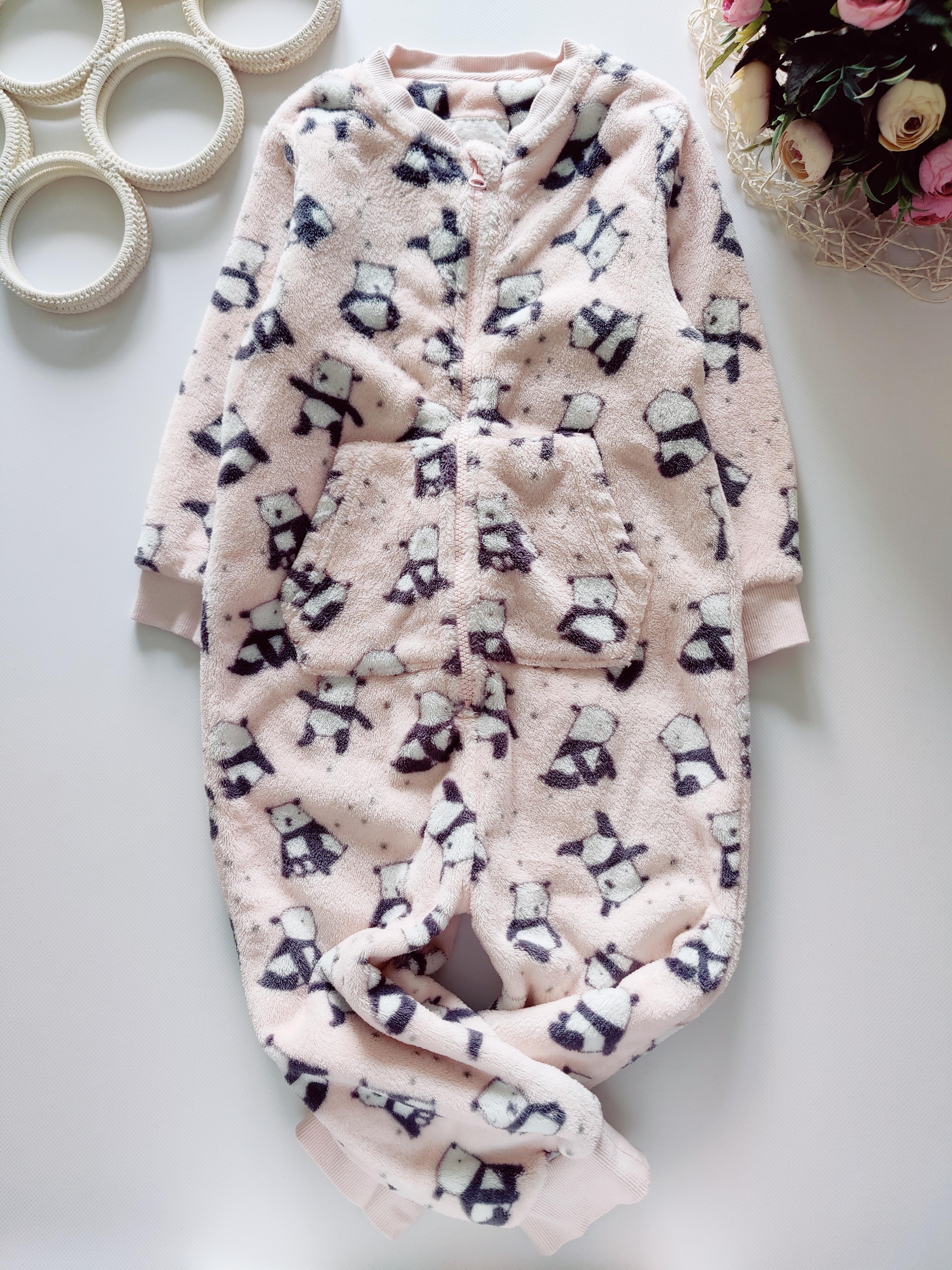 3,4 года, рост 104 Теплый кигуруми для девочки