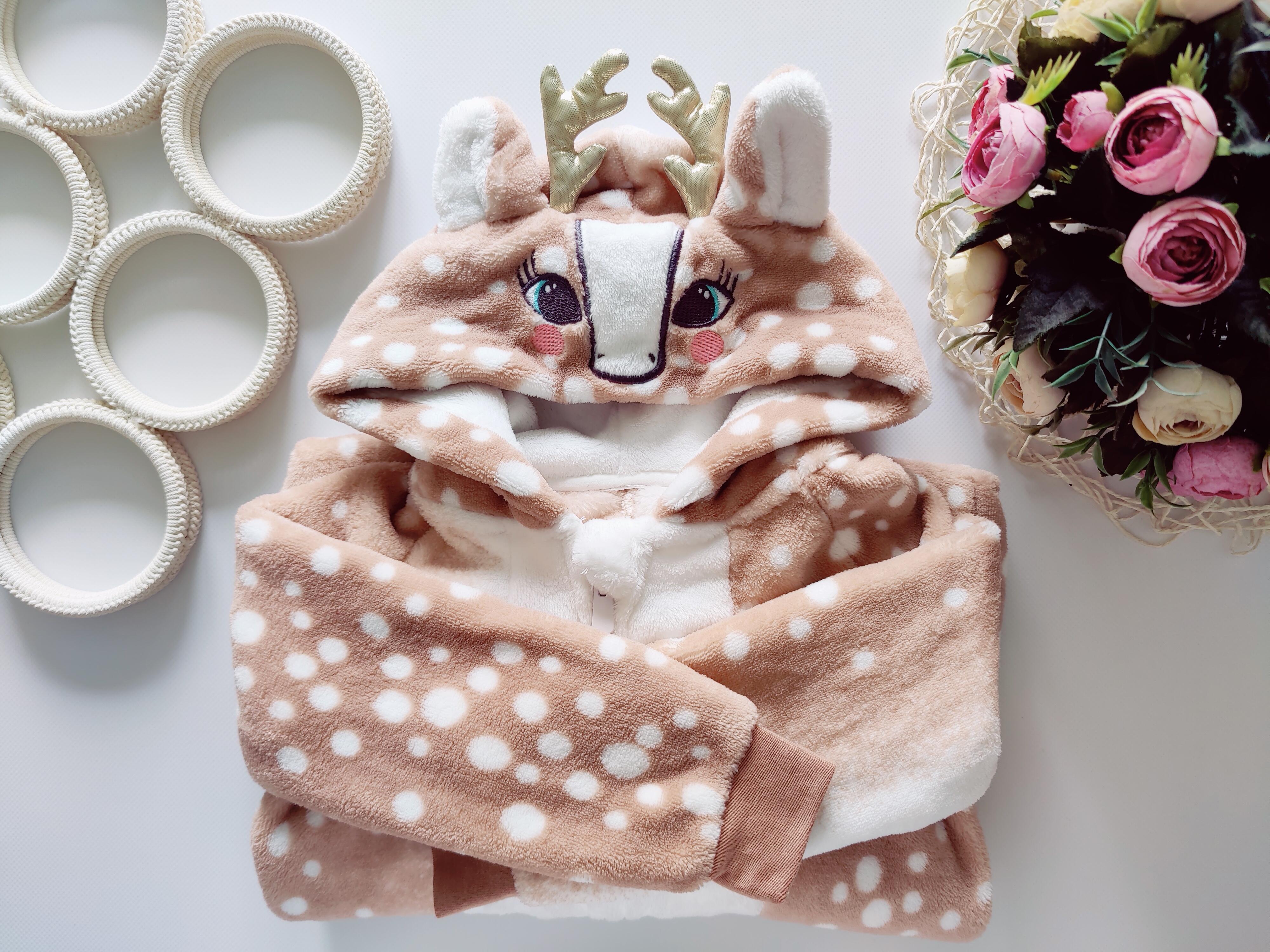 3,4 года, рост 98,104 Кигуруми олень с рожками