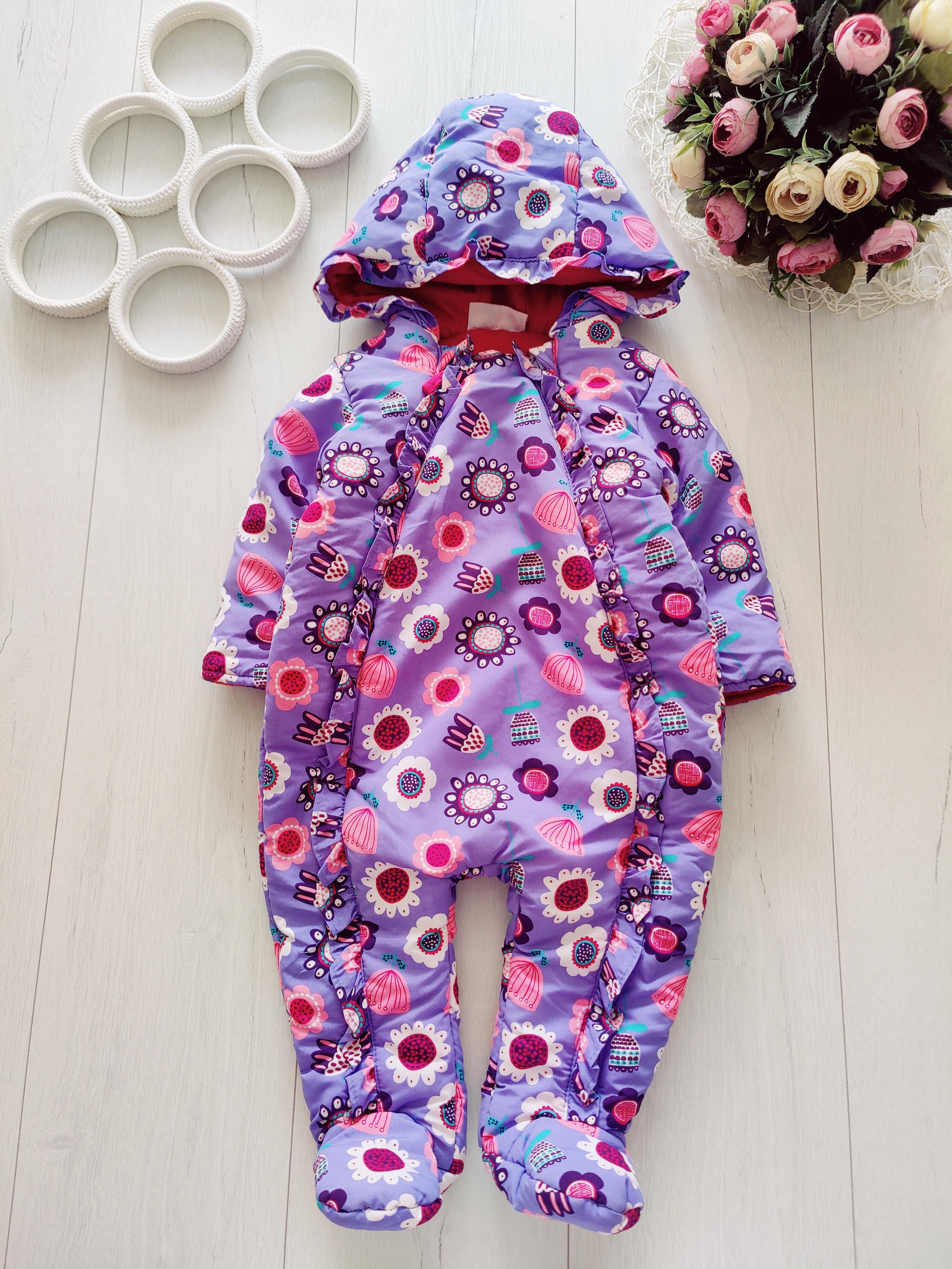 6-12 місяців, Теплий комбінезон на синтепоні