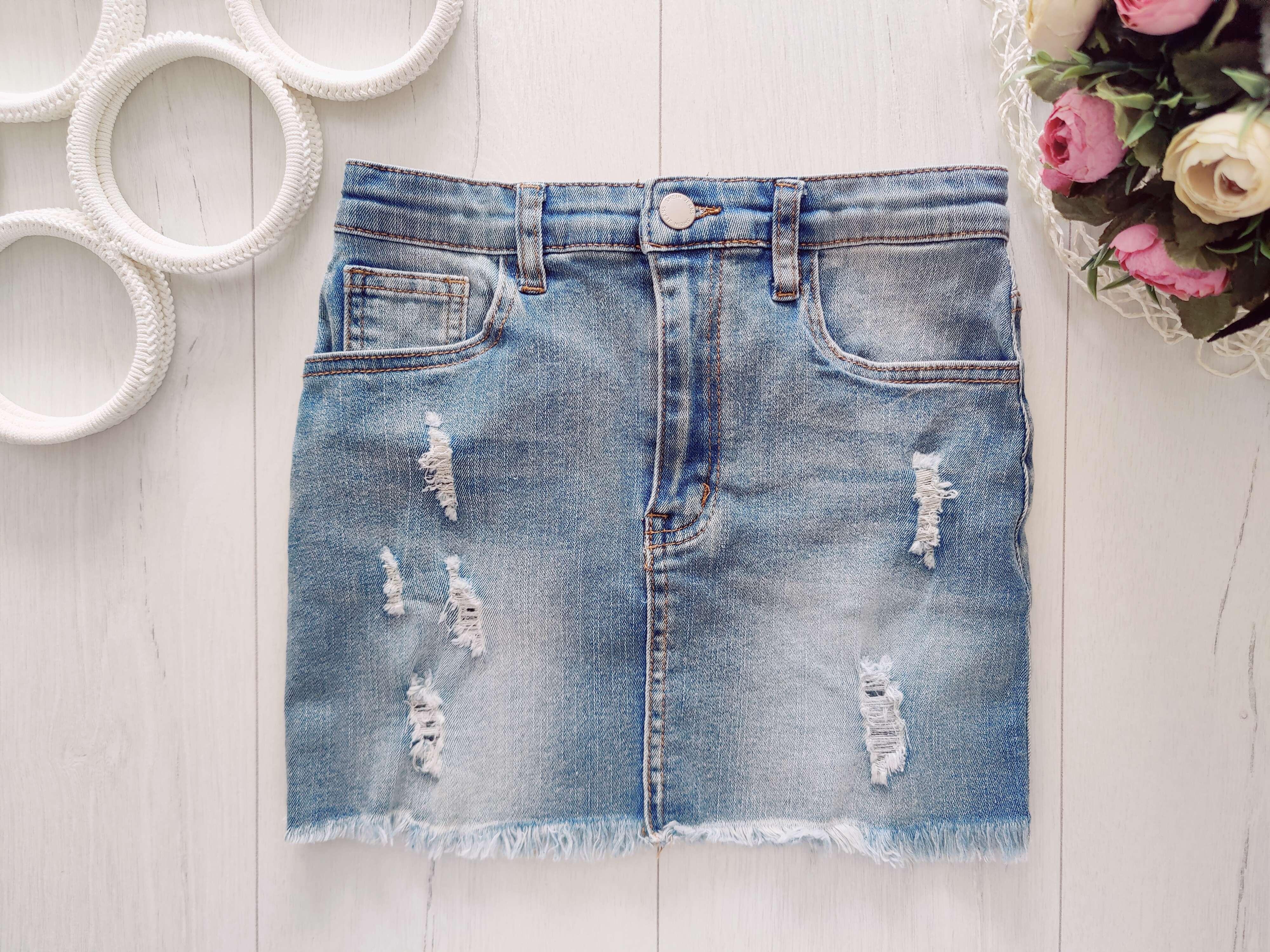 12,13 років, зріст 152,158 Стретчева джинсова спідниця