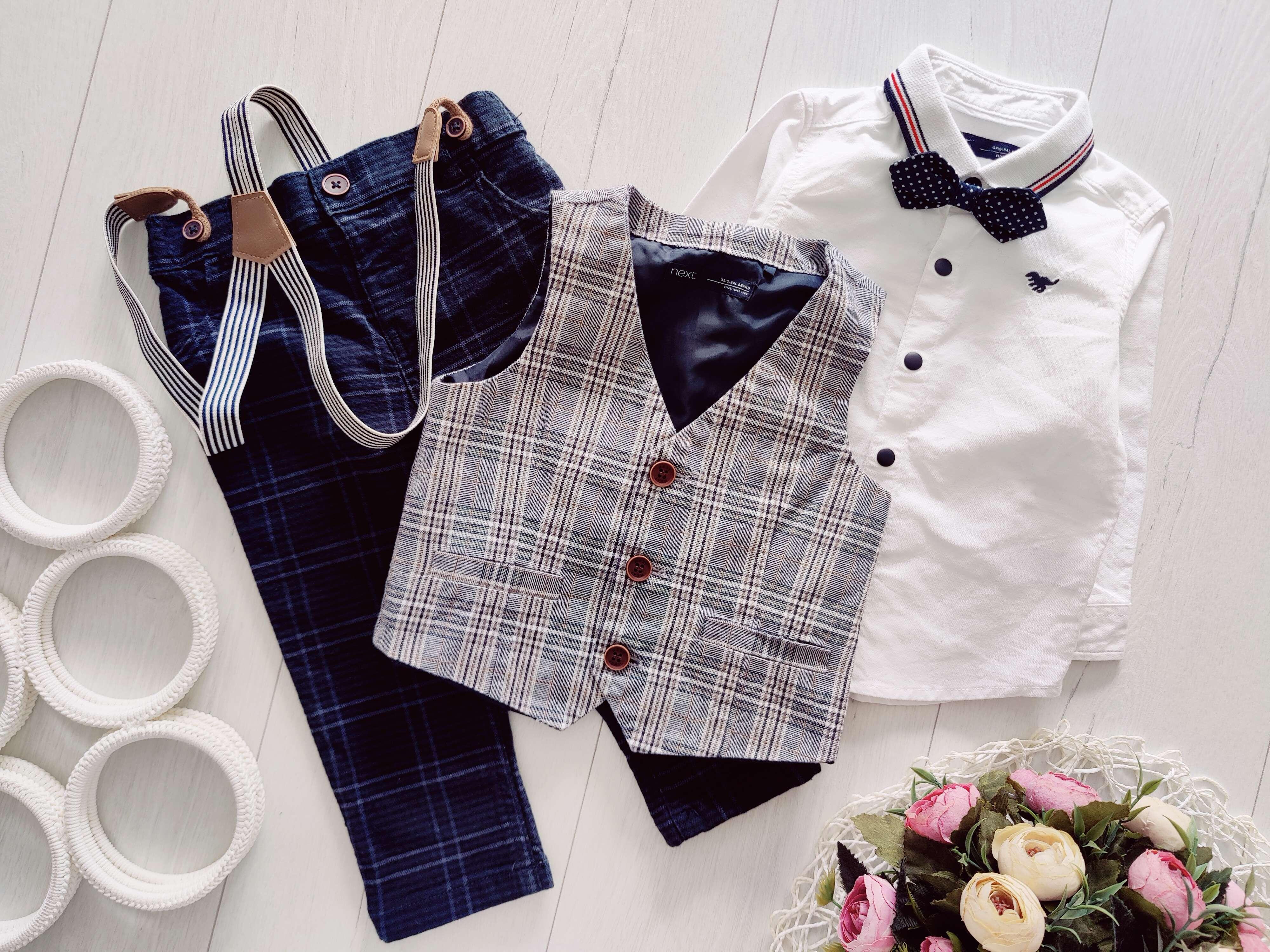 9,12 міс, зріст 80 Жилетка штани та сорочка