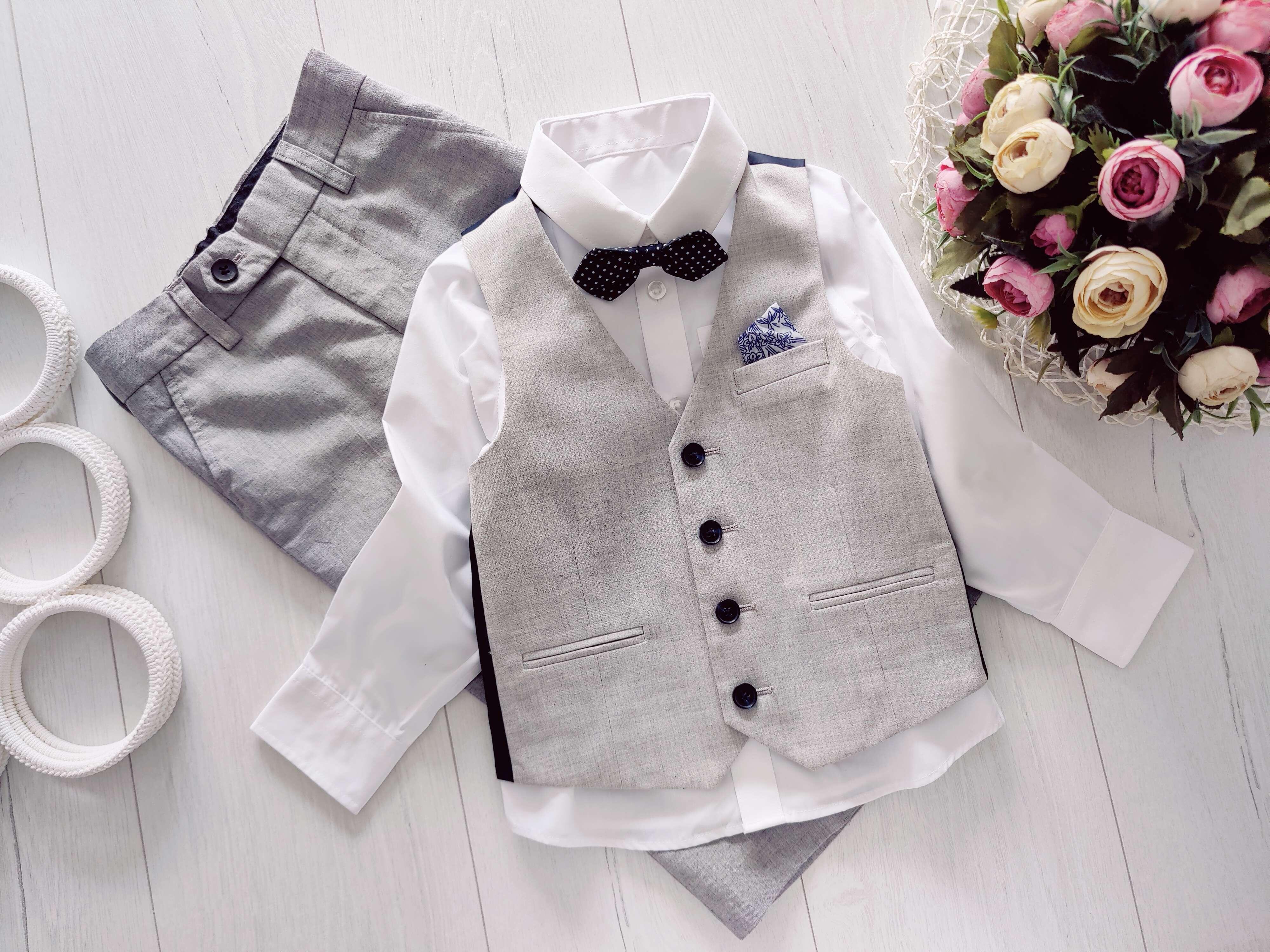 3,4 роки, зріст 98,104 Нова сорочка штани та жилетка