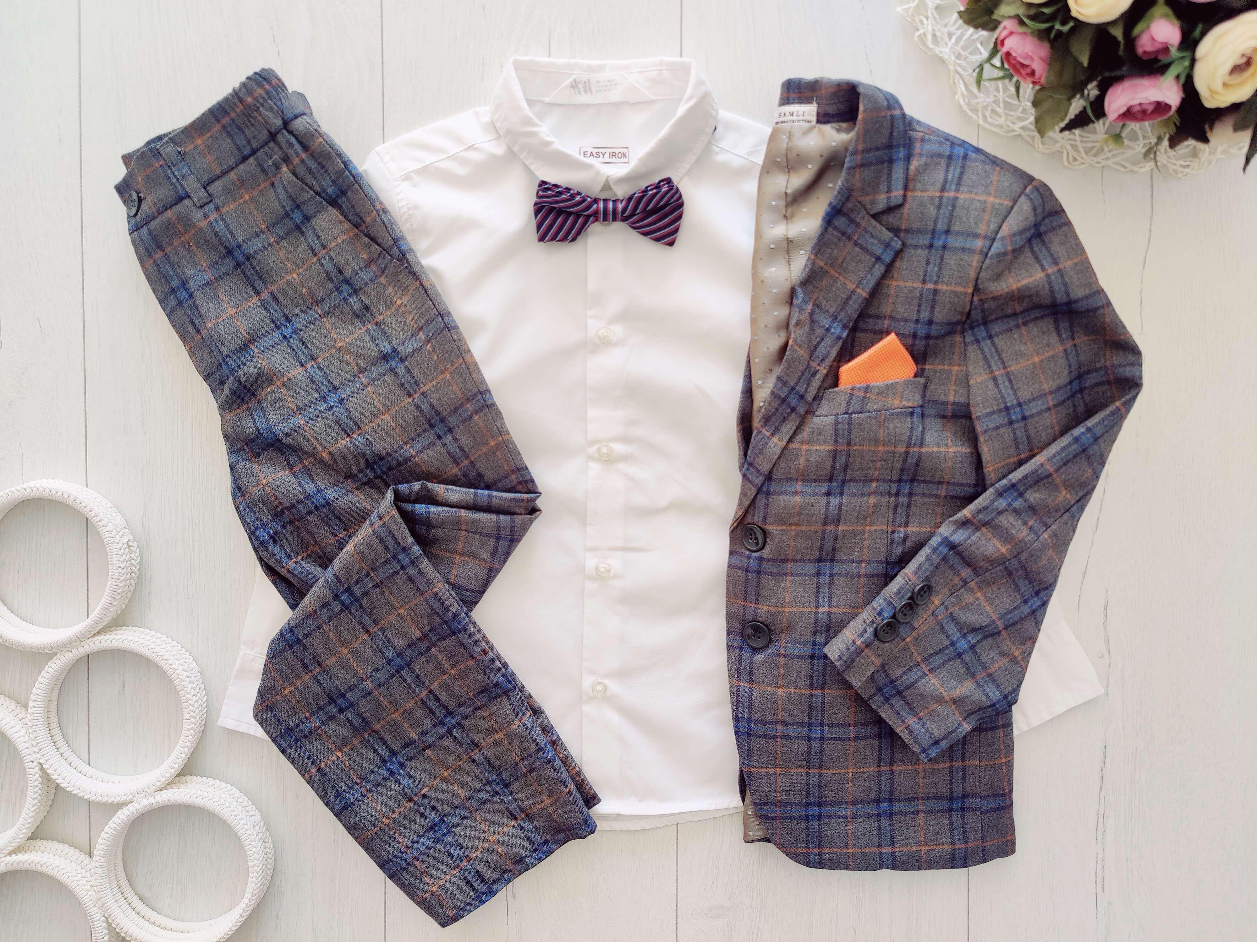 5,6 років, зріст 116 Костюм і біла сорочка