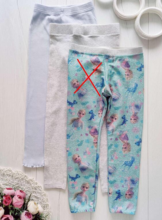 5,6 років, зріст 110,116 Блакитні лосини в рубчик