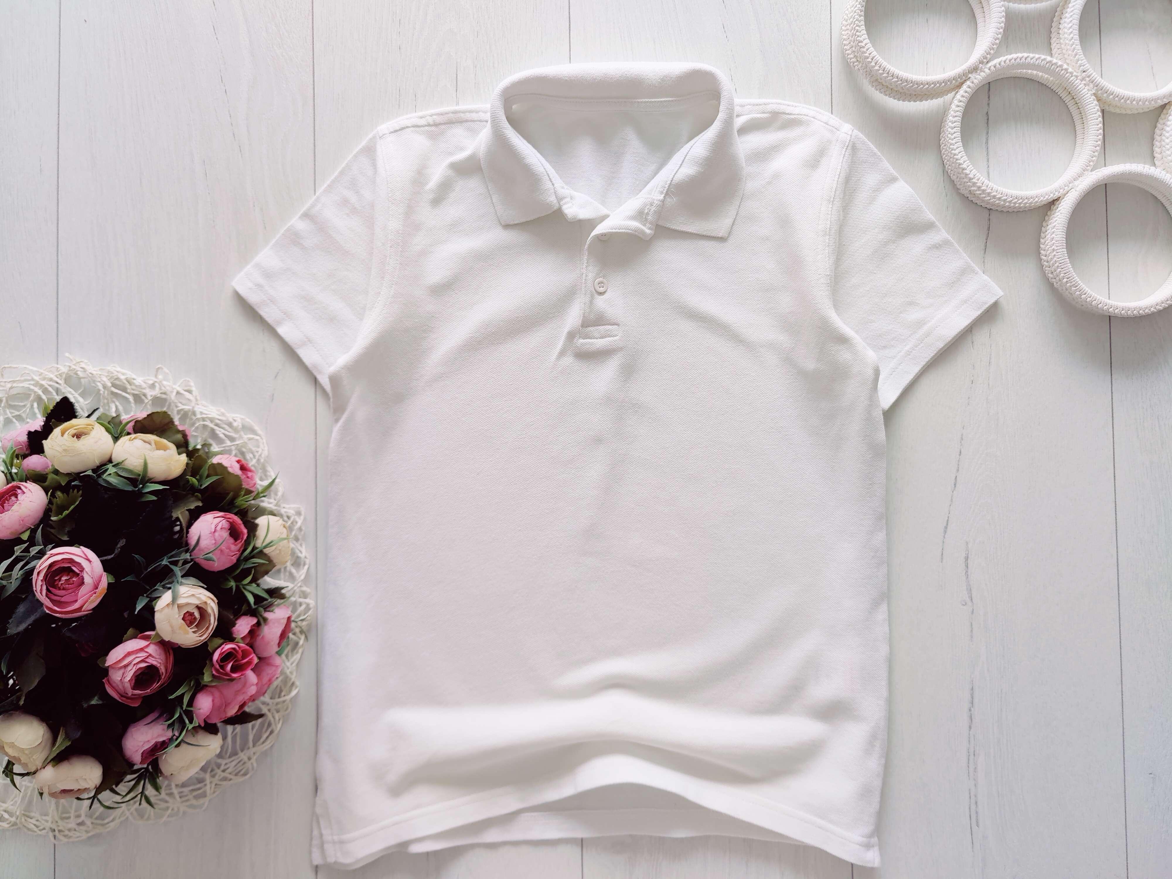 9,10 років, зріст 134,140 Біле поло