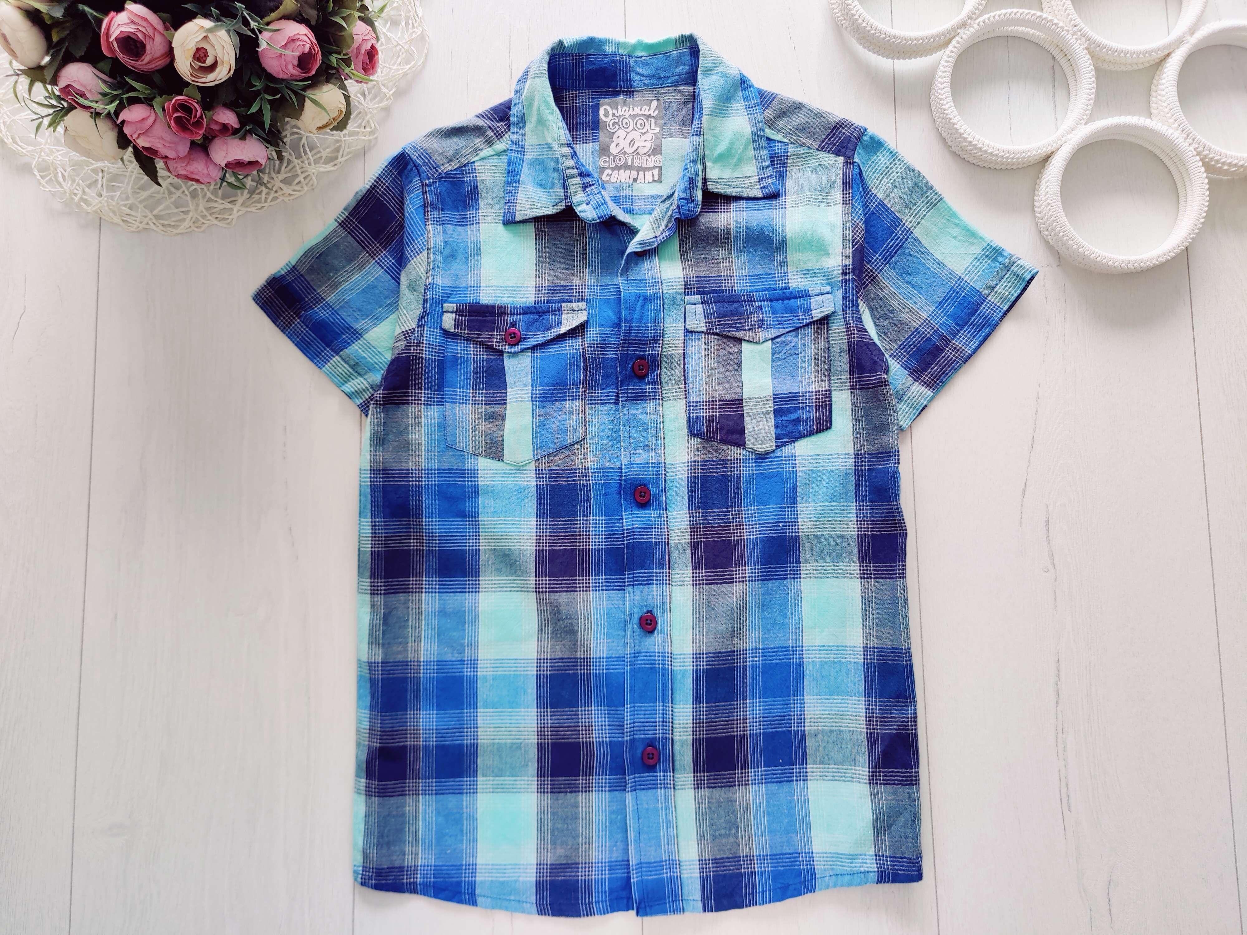 8,9 лет, рост 134 Красивая летняя рубашка CHEROKEE