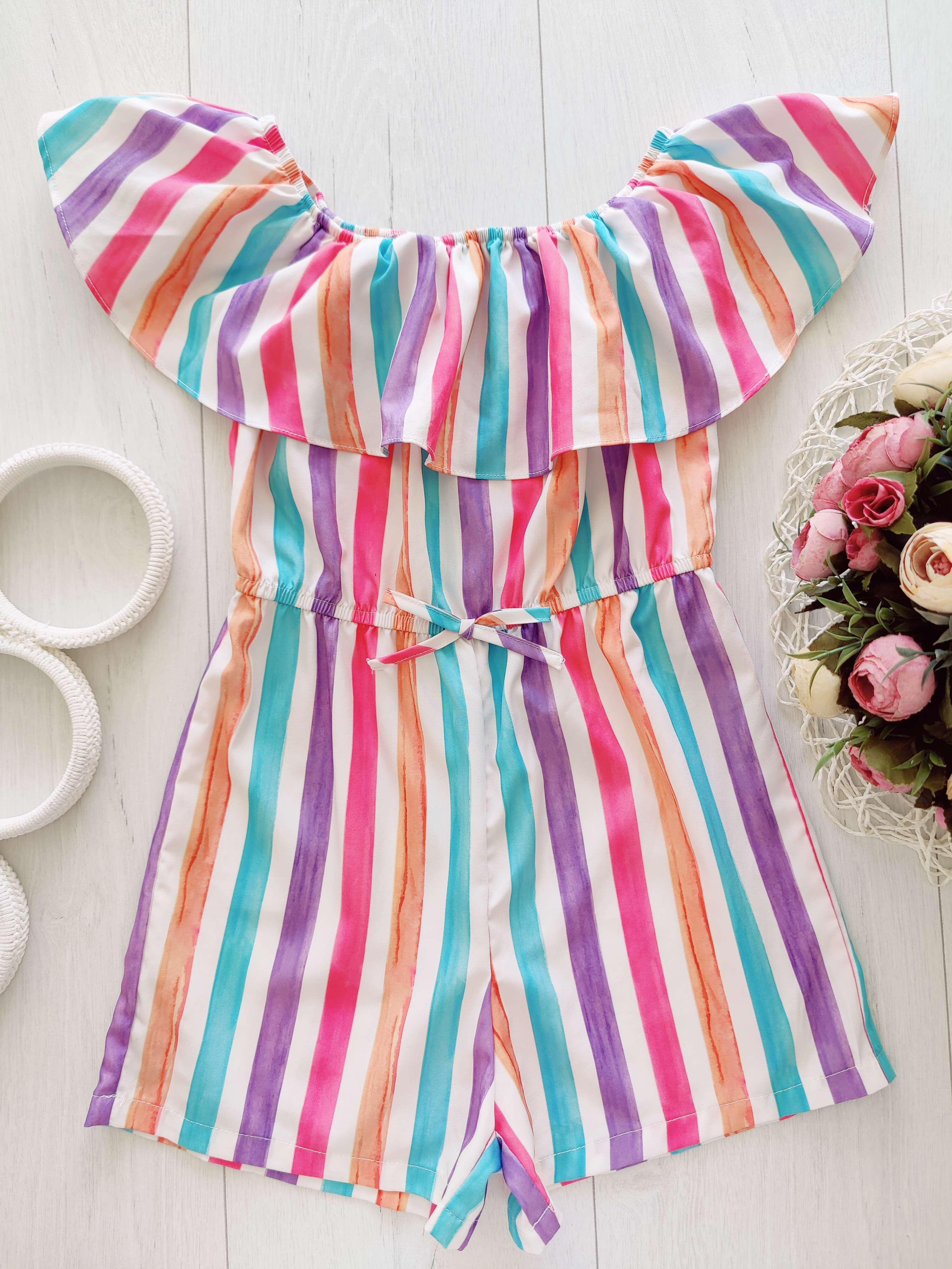 8 лет, рост 128 Легкий летний ромпер