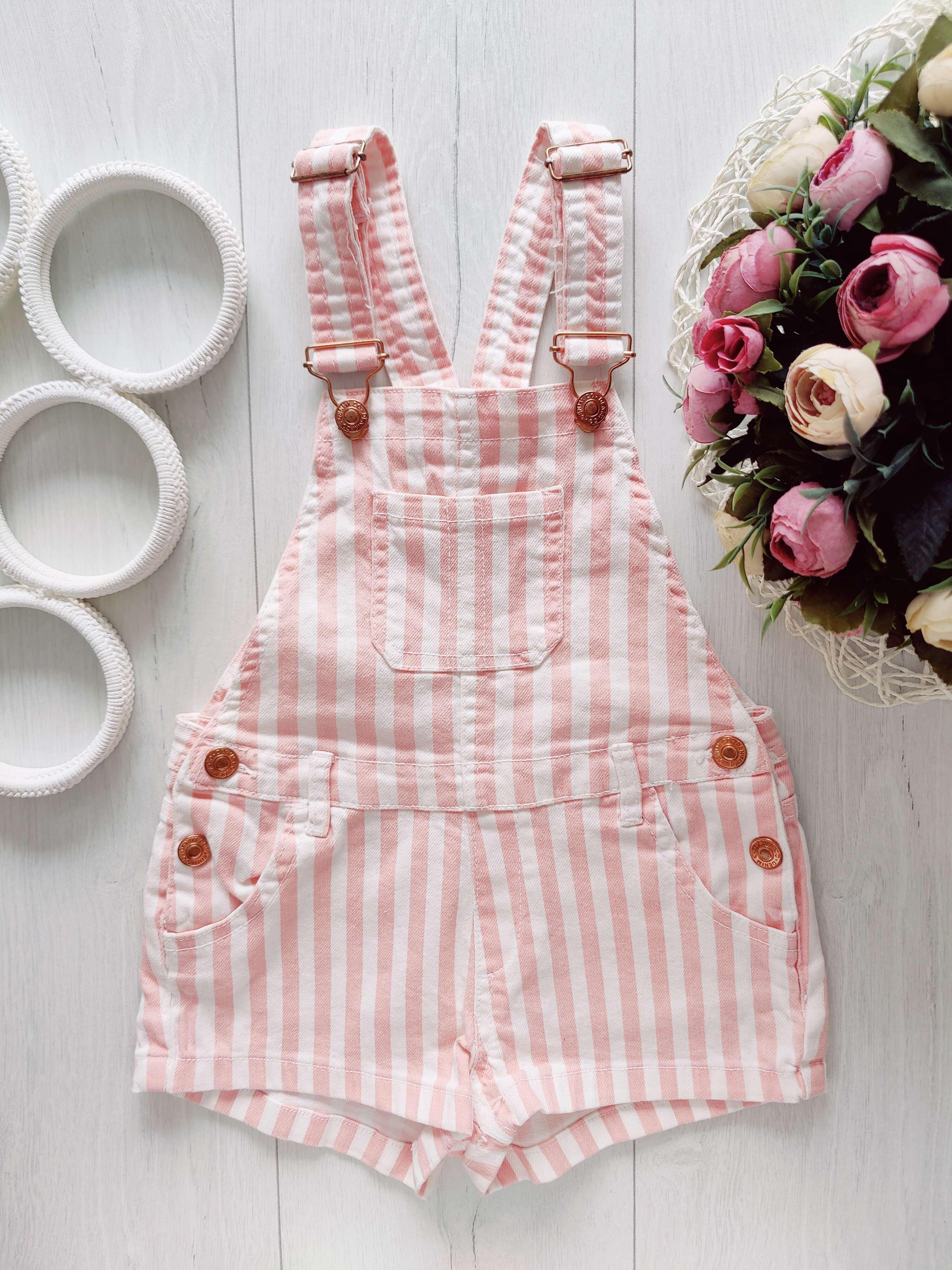 6,7 років, зріст 122 Гарний джинсовий комбінезон з шортами