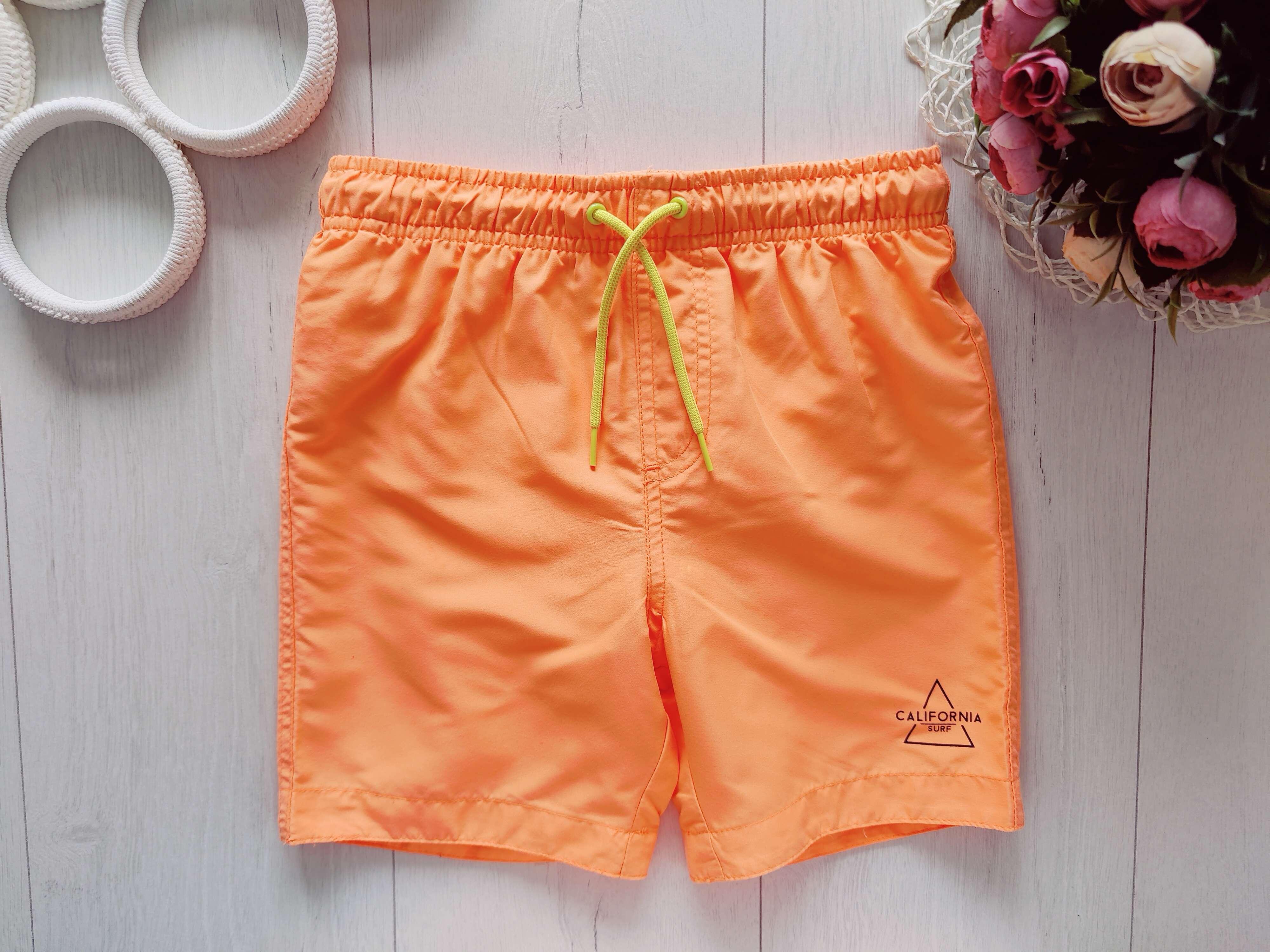 7,8 років, зріст 128 Яскраві помаранчеві шорти