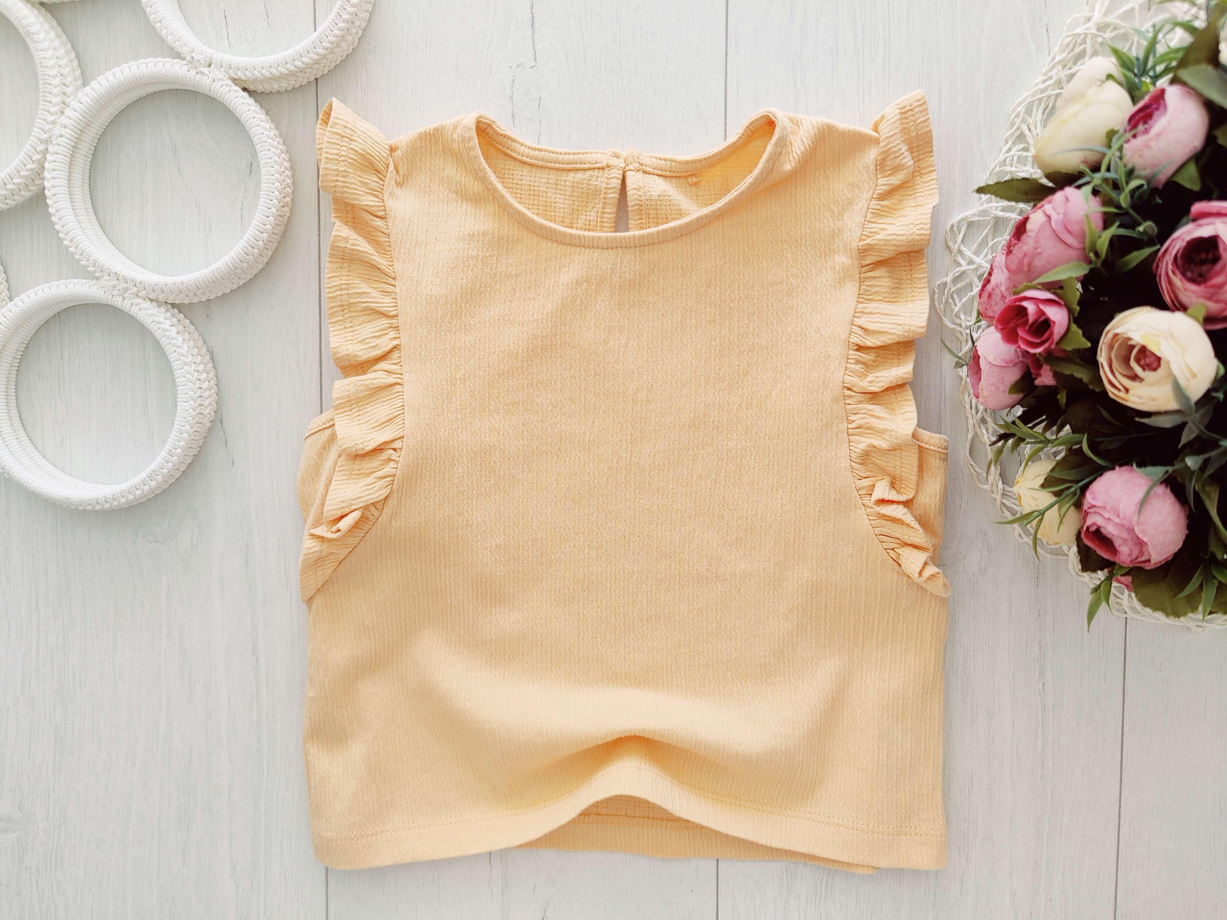 6,7 років, зріст 116,122 Персикова літня футболка