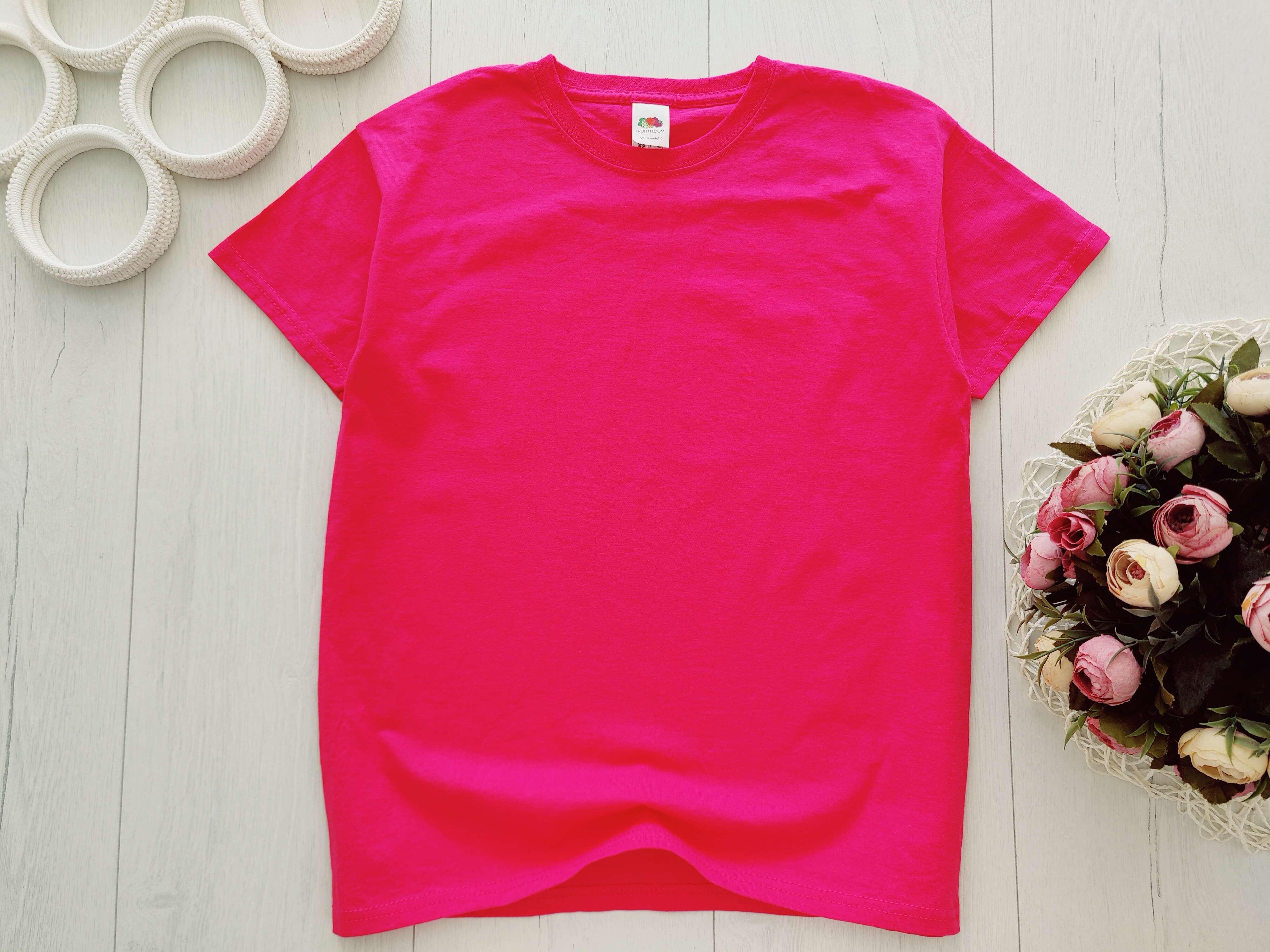 9,11 років, зріст 140 Рожева безшовна футболка