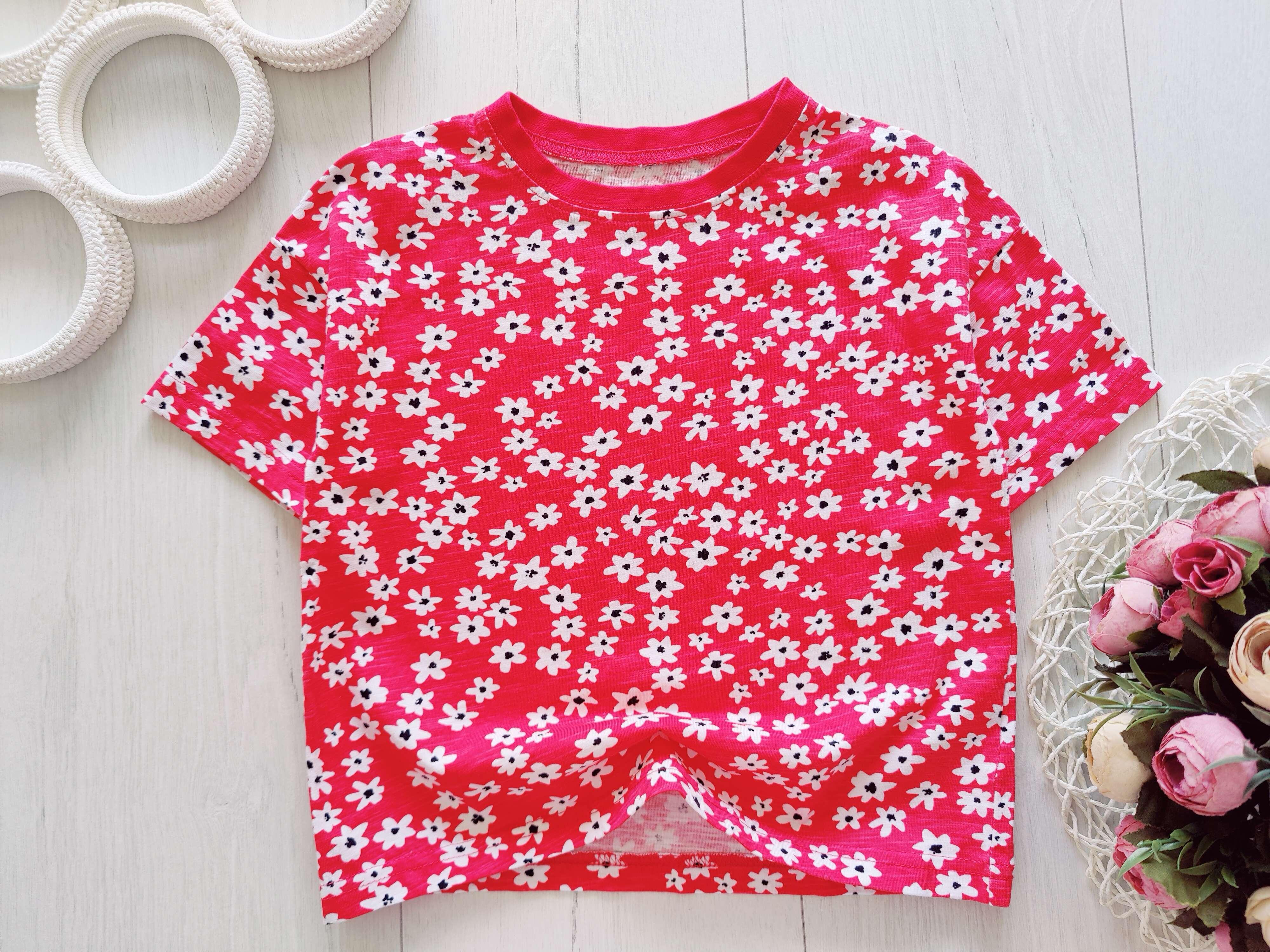 4 роки, зріст 104 Футболка в квіточках