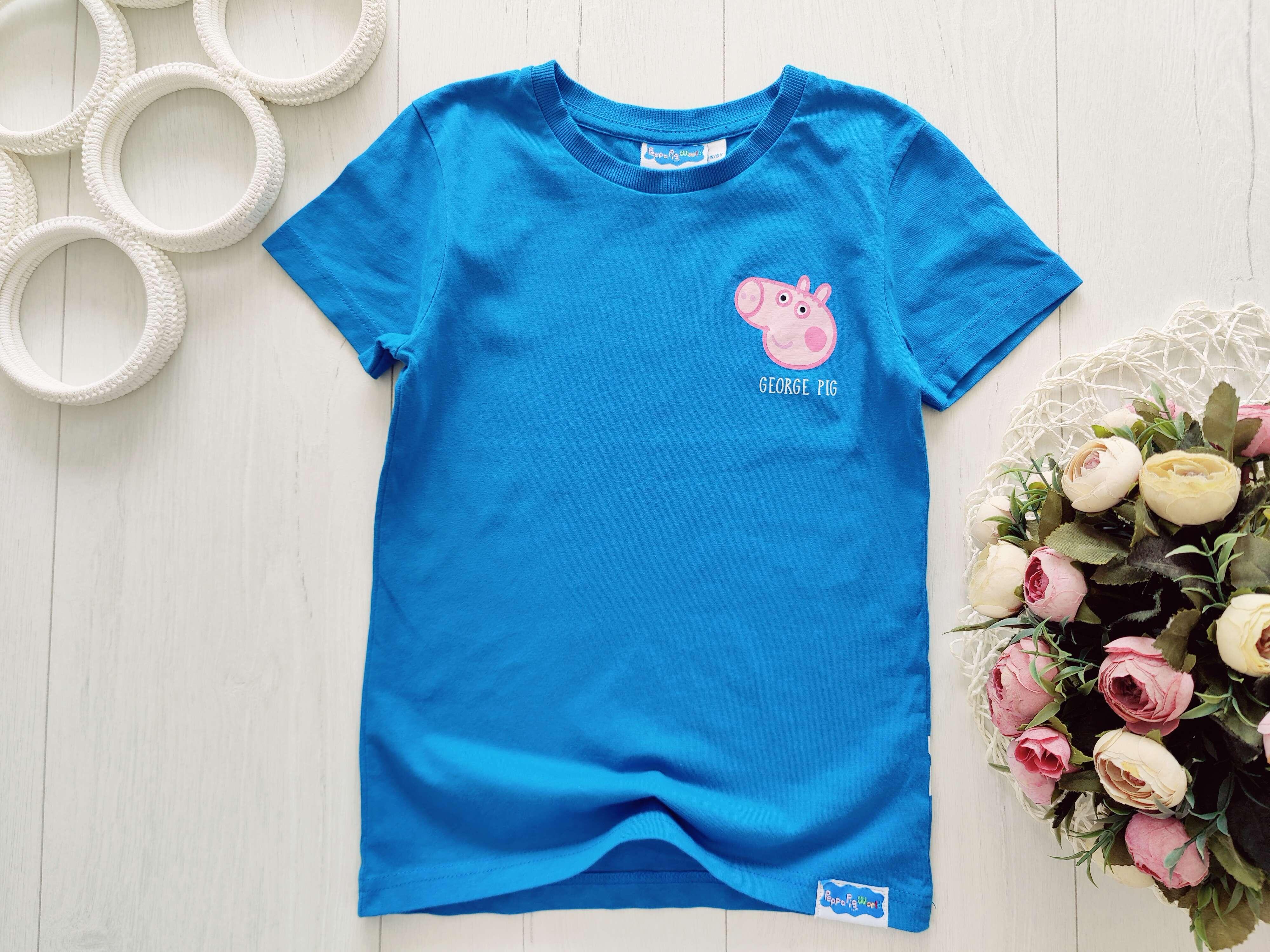 5,6 років, зріст 110,116 Дитяча футболка з Джорджем