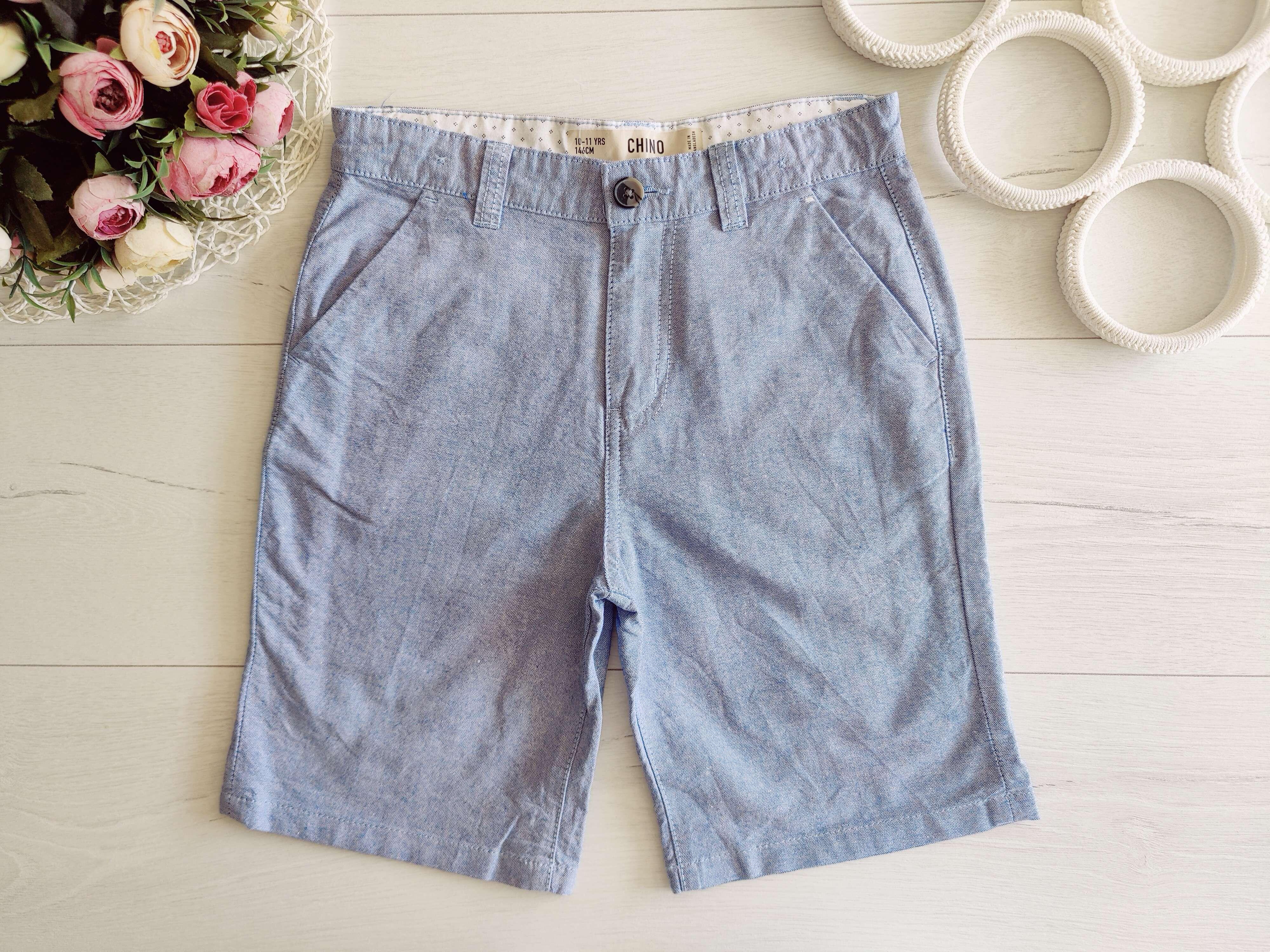 10,11 років, зріст 146 Нові блакитні класичні шорти блакитні