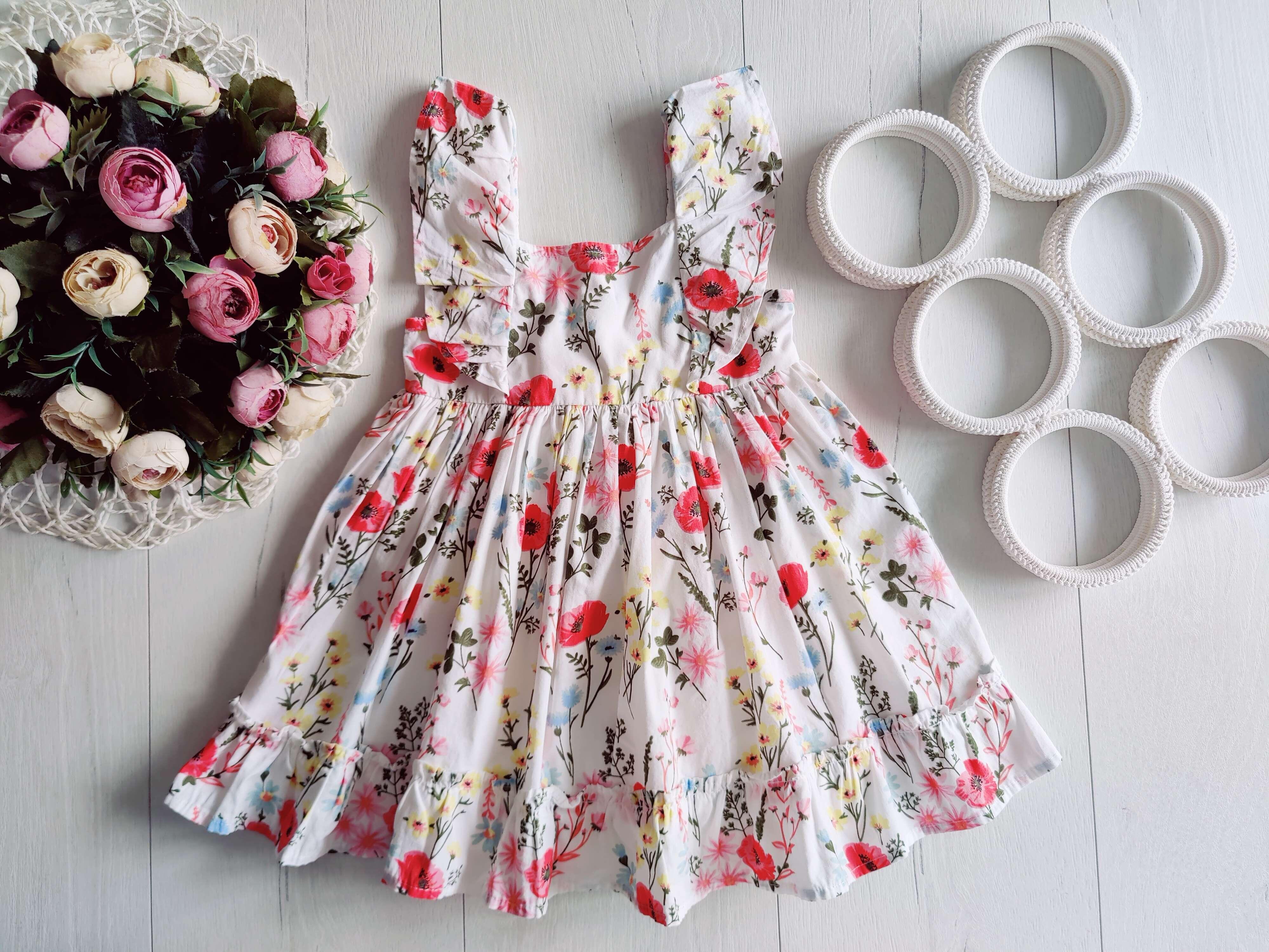 12,18 міс, зріст 86 Бавовняний сарафан у маках