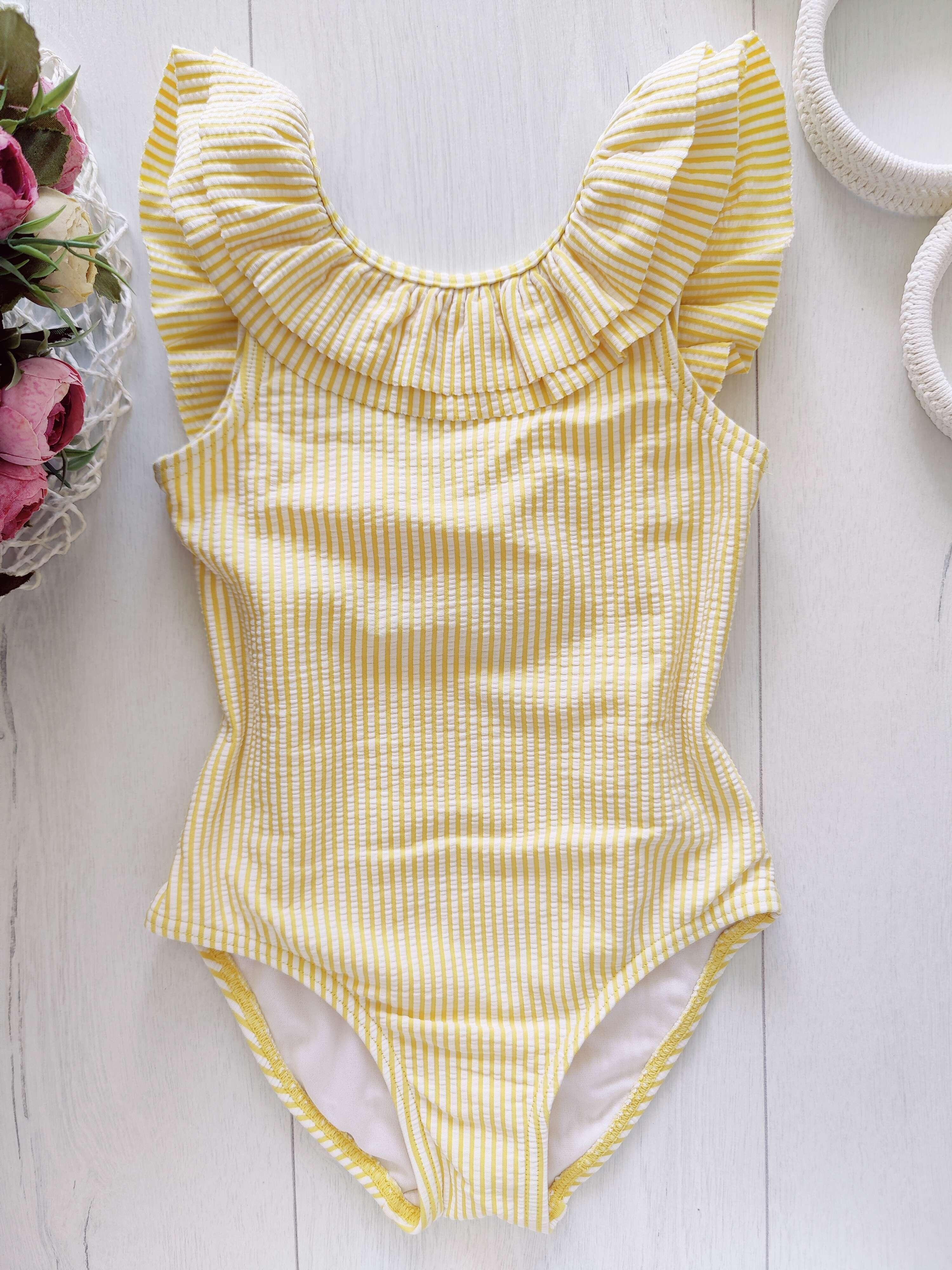 3,4 роки, зріст 104 Гарний жовтий дитячий купальник жатка