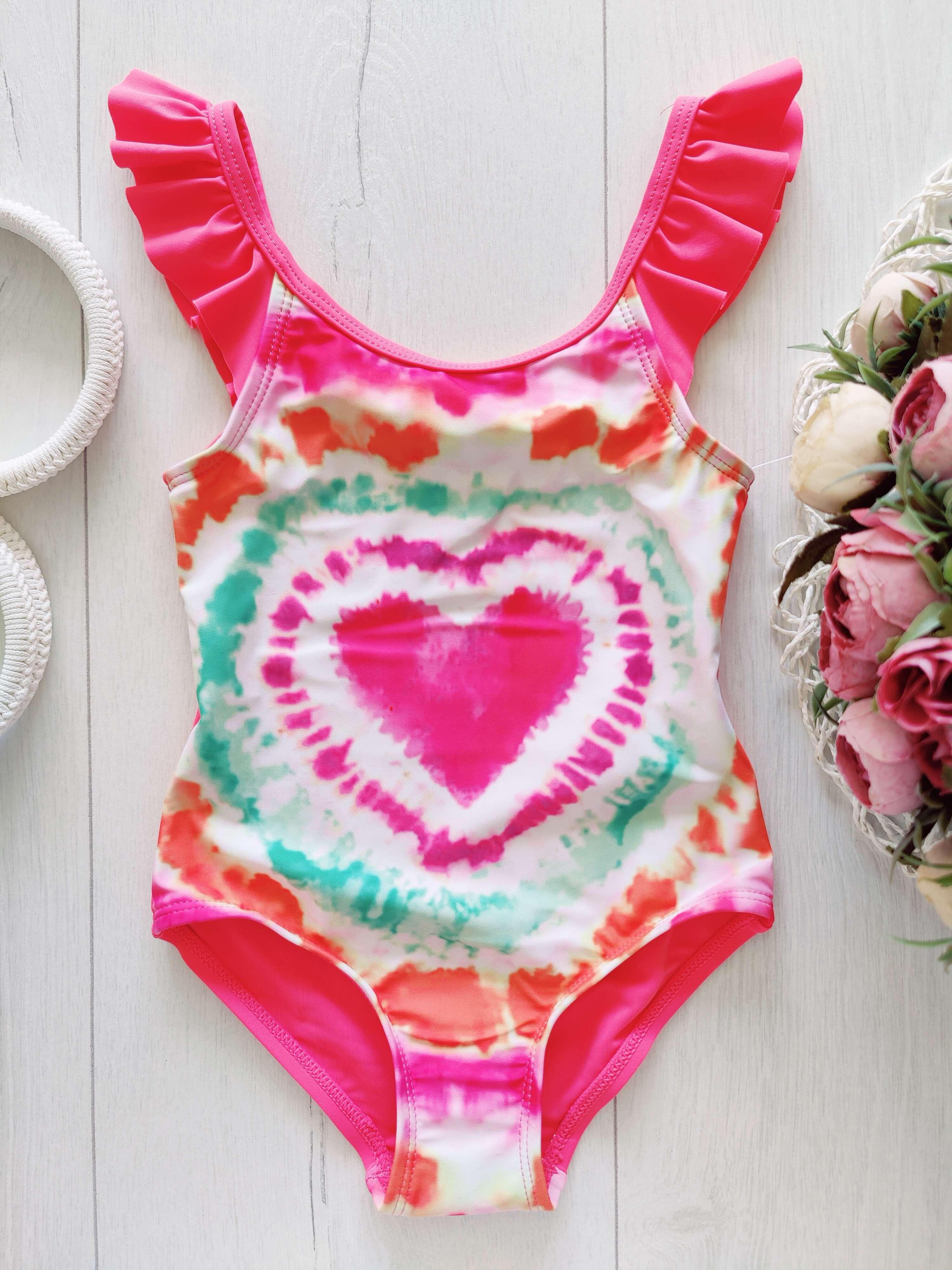 18,24 міс, зріст 92 Новий дитячий купальник із серцем