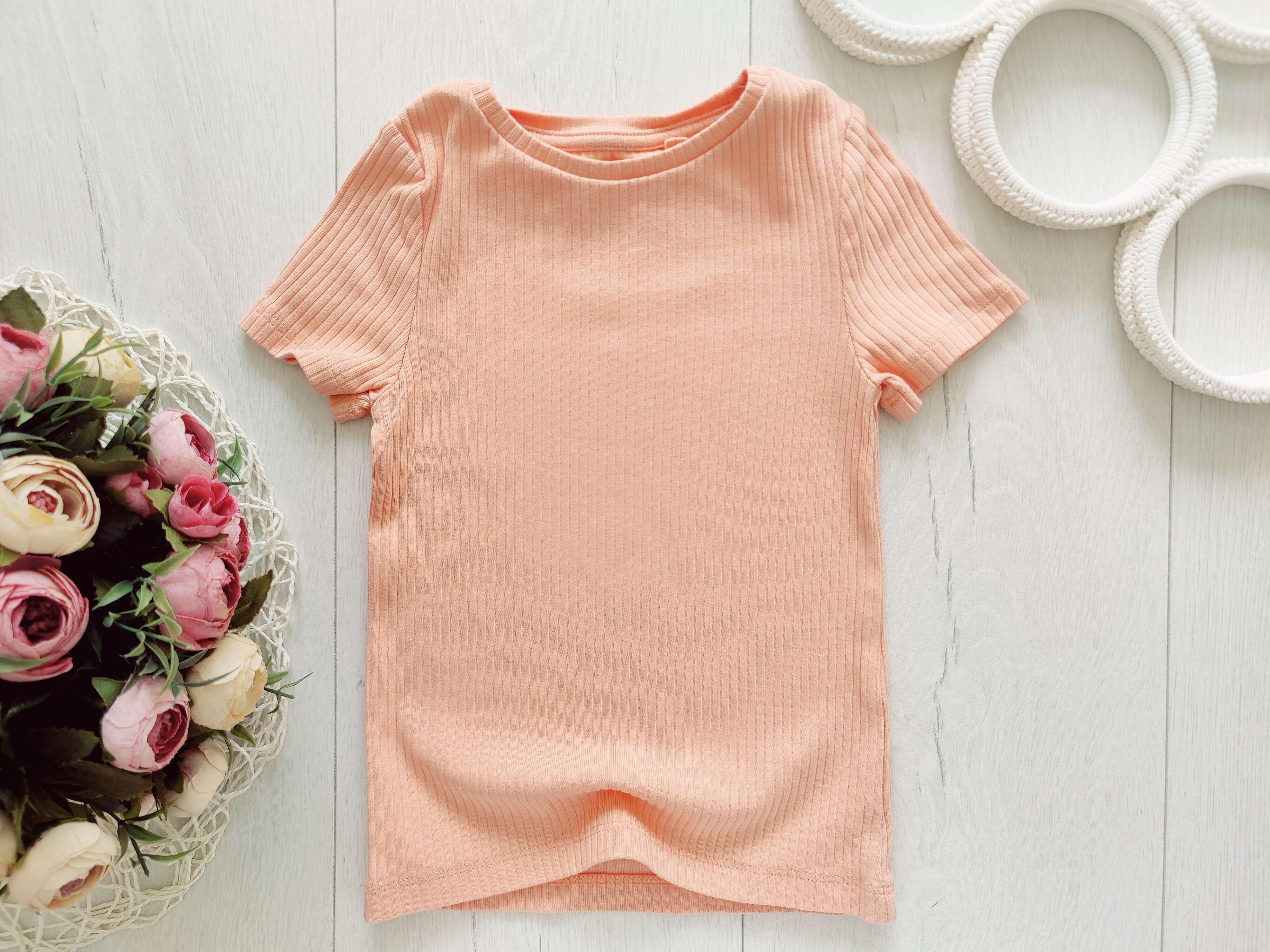 5,6 років, зріст 116 Футболка в рубчик