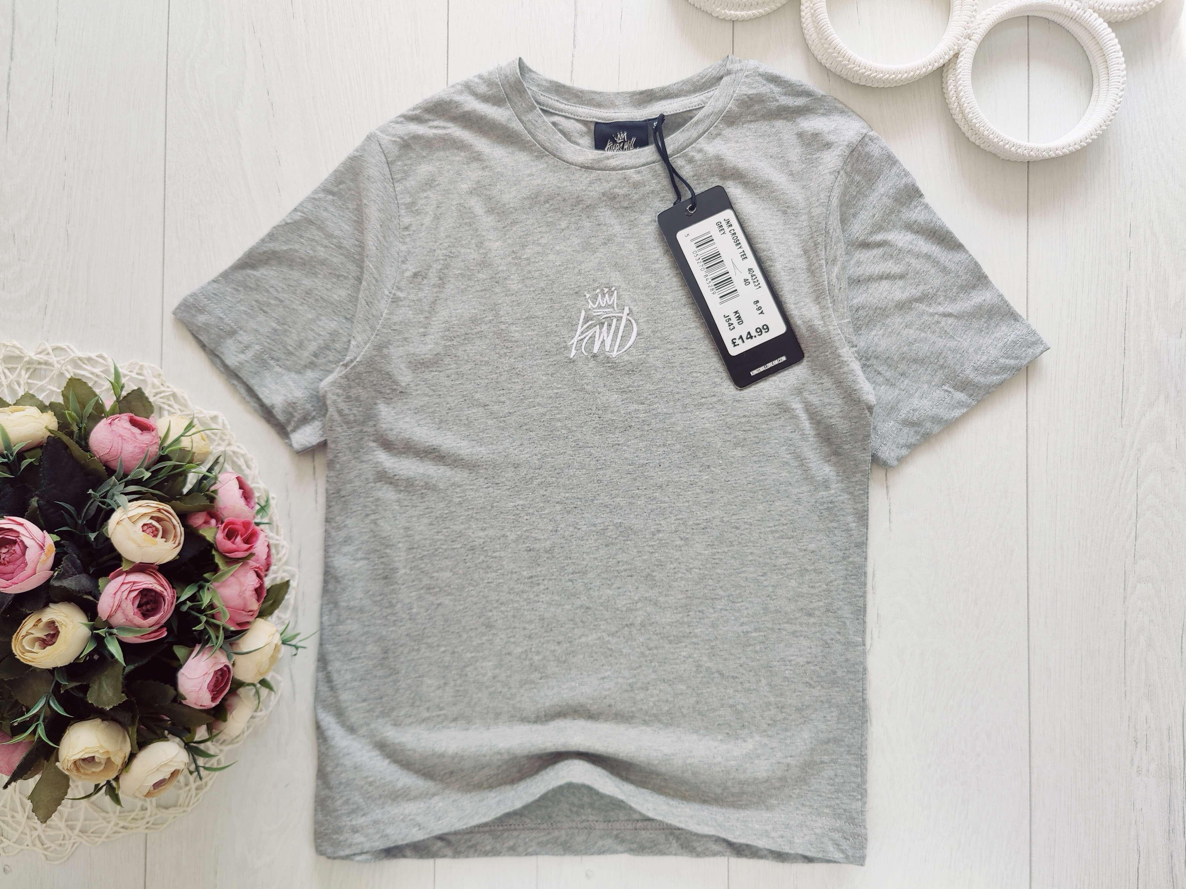 8,9 років, зріст 128,134 Нова сіра футболка