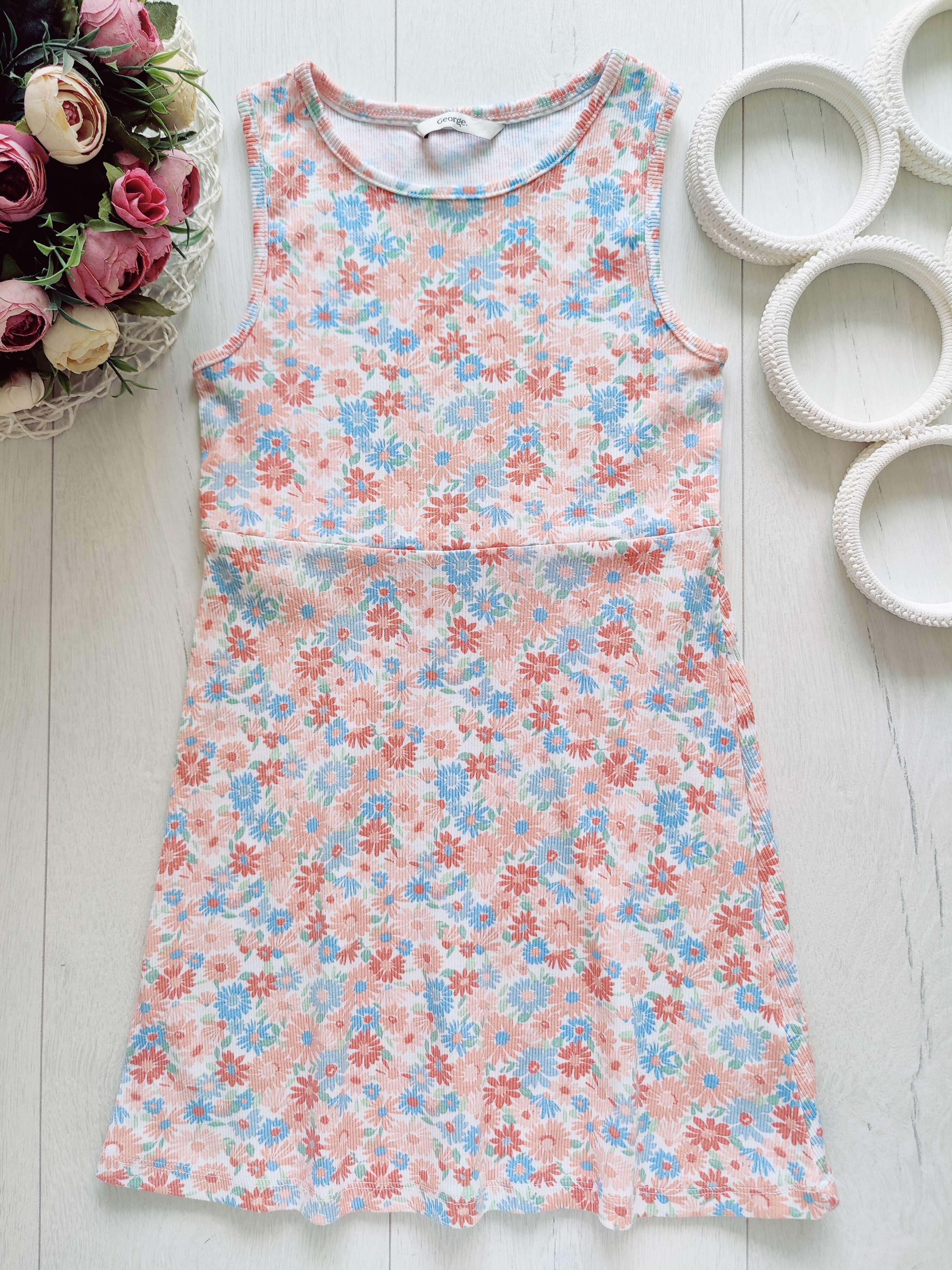 6,7 років, зріст 116,122 Сарафан у рубчик