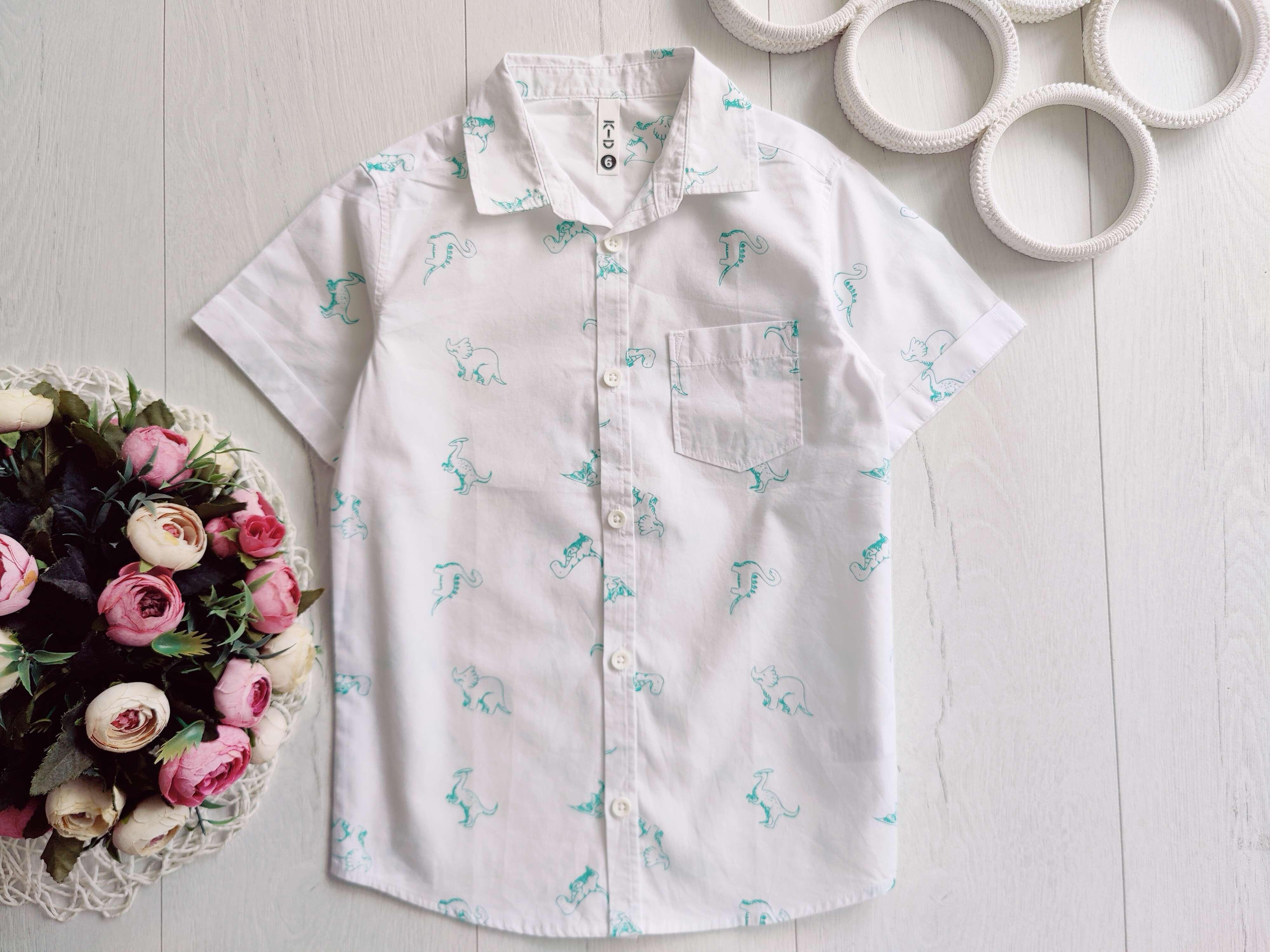 6 лет, рост 116 Летняя рубашка