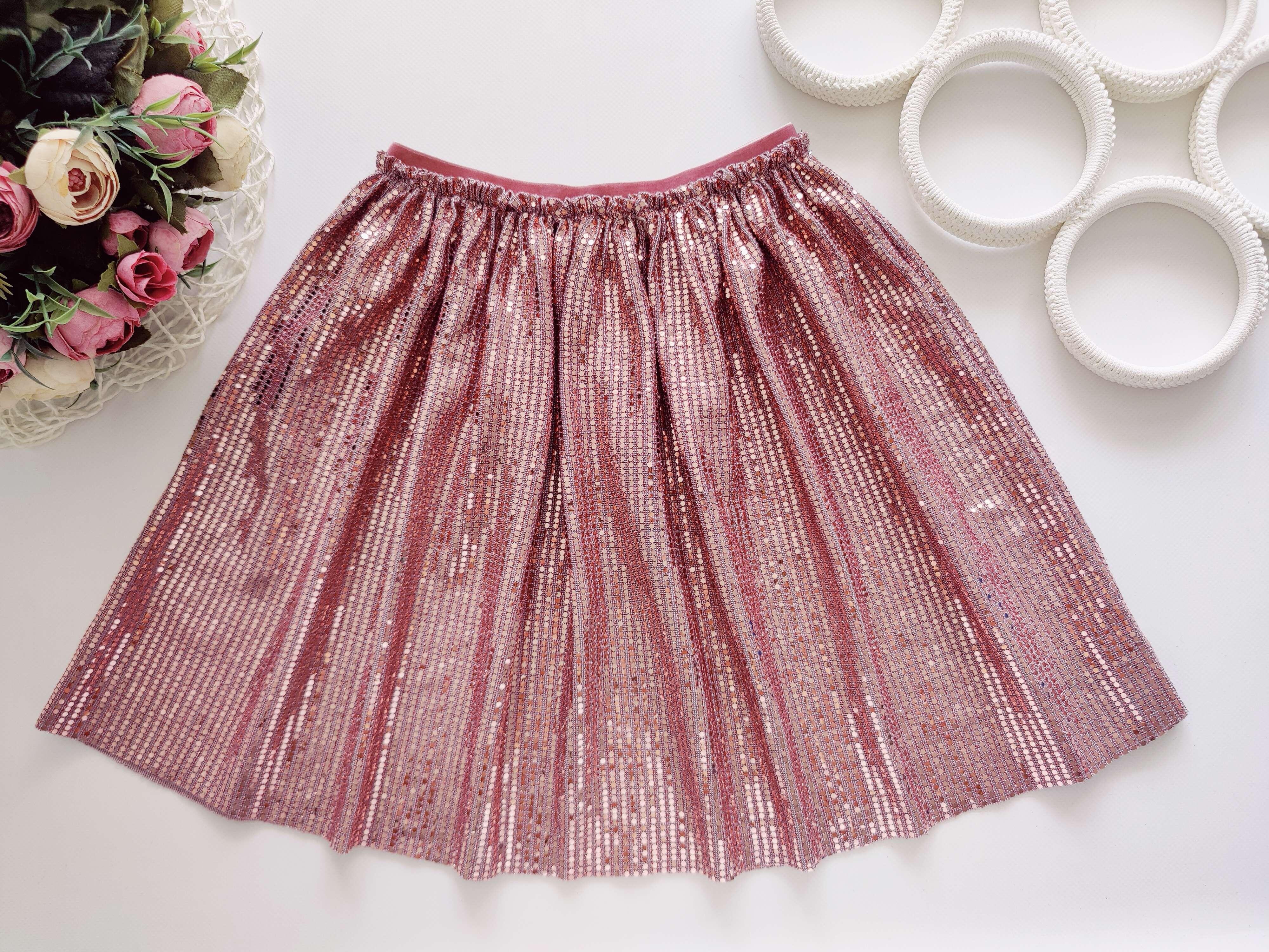 8 років зріст 128 Блискуча дитяча спідниця