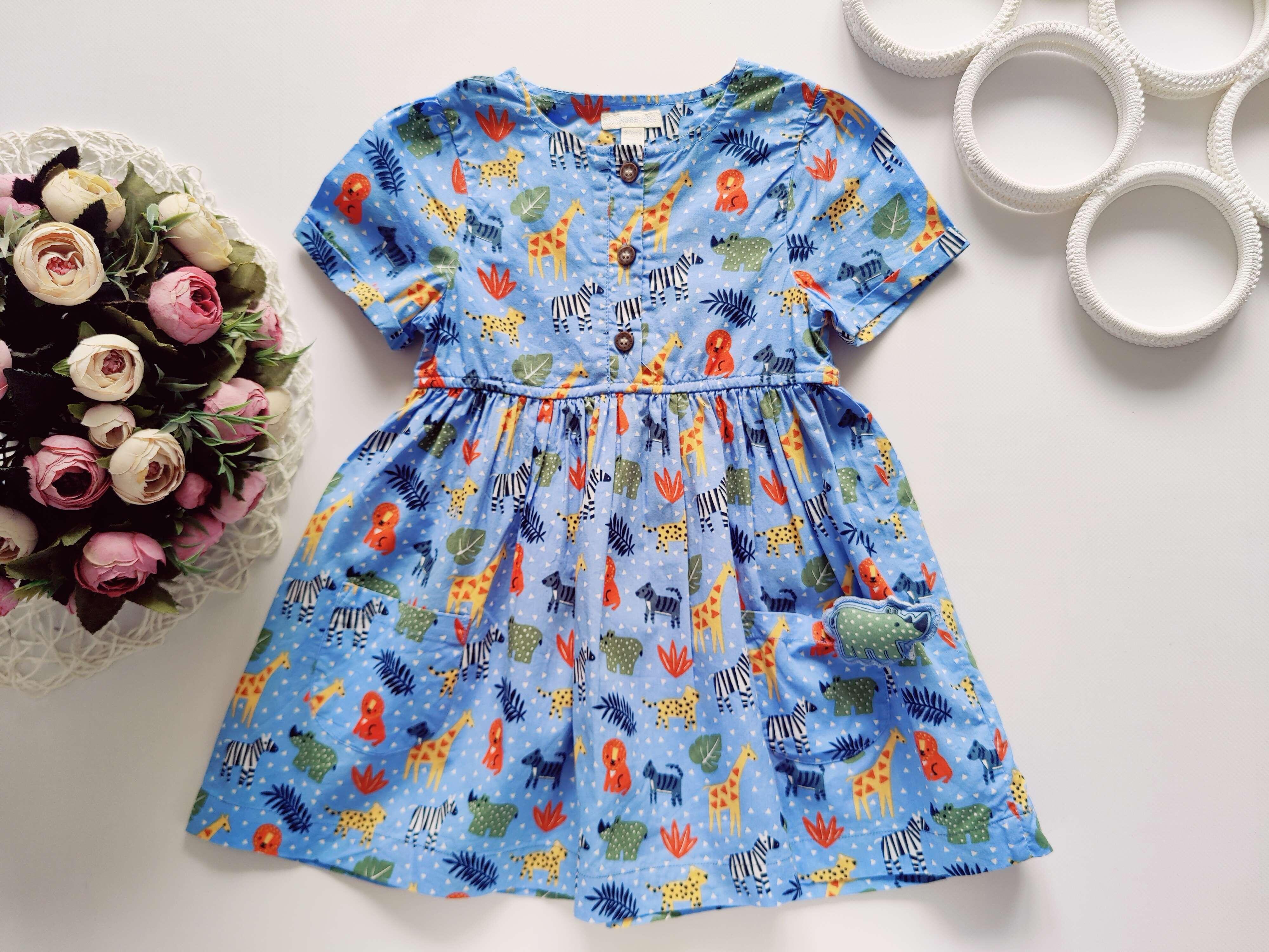 2,3 роки, зріст 92,98 Сукня з носорогом