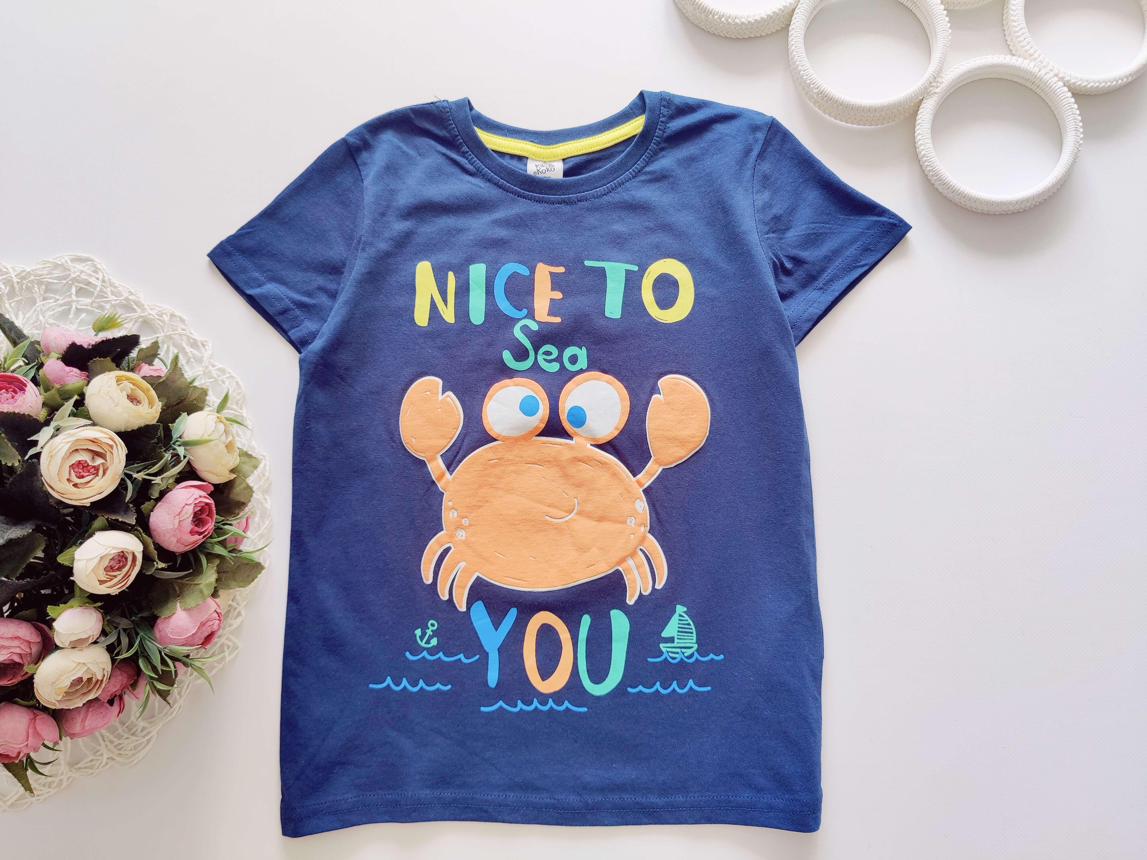 7 років, зріст 122 Футболка з крабом