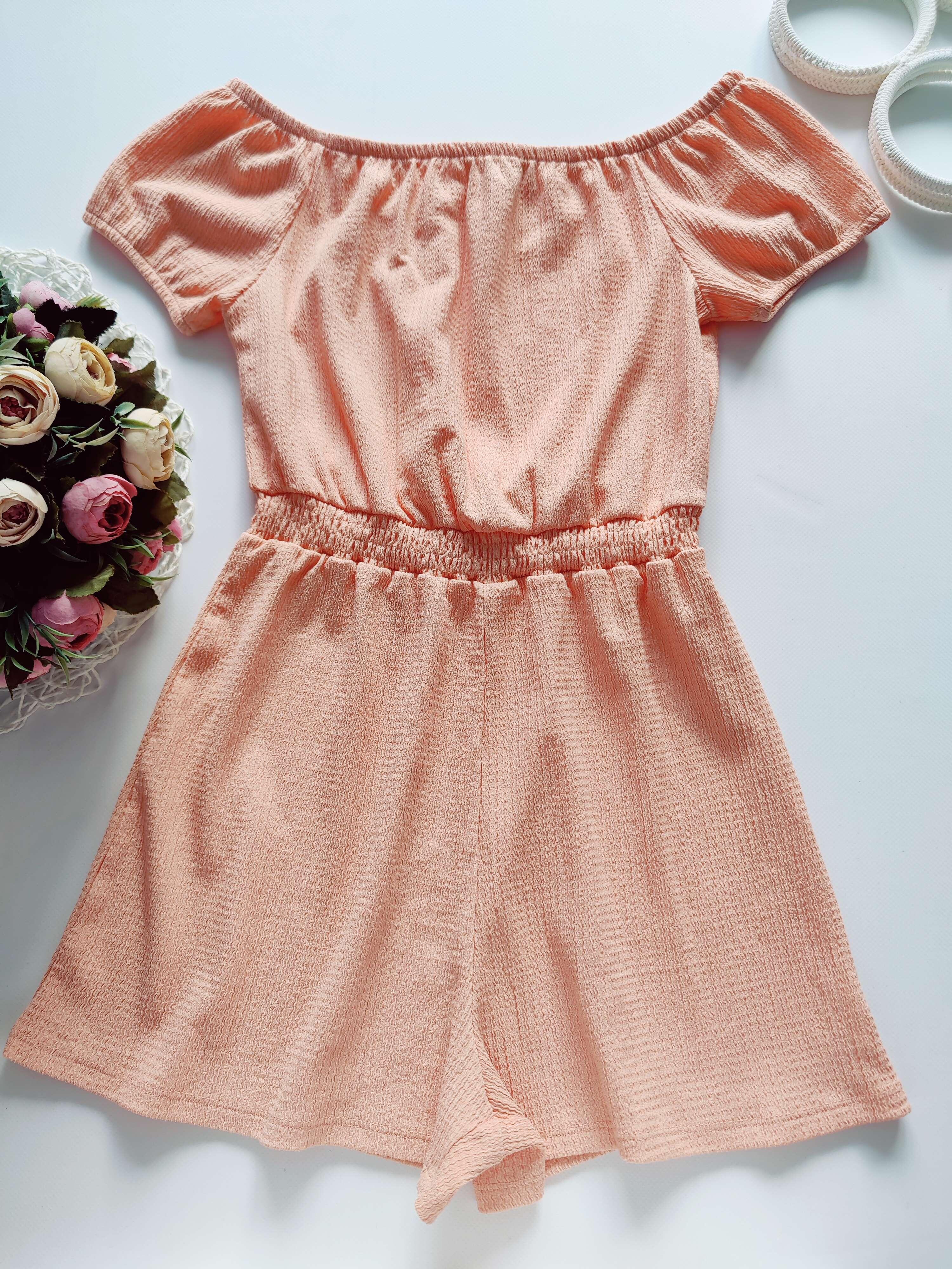 12,13 років, зріст 152,158 Персиковий ромпер на літо