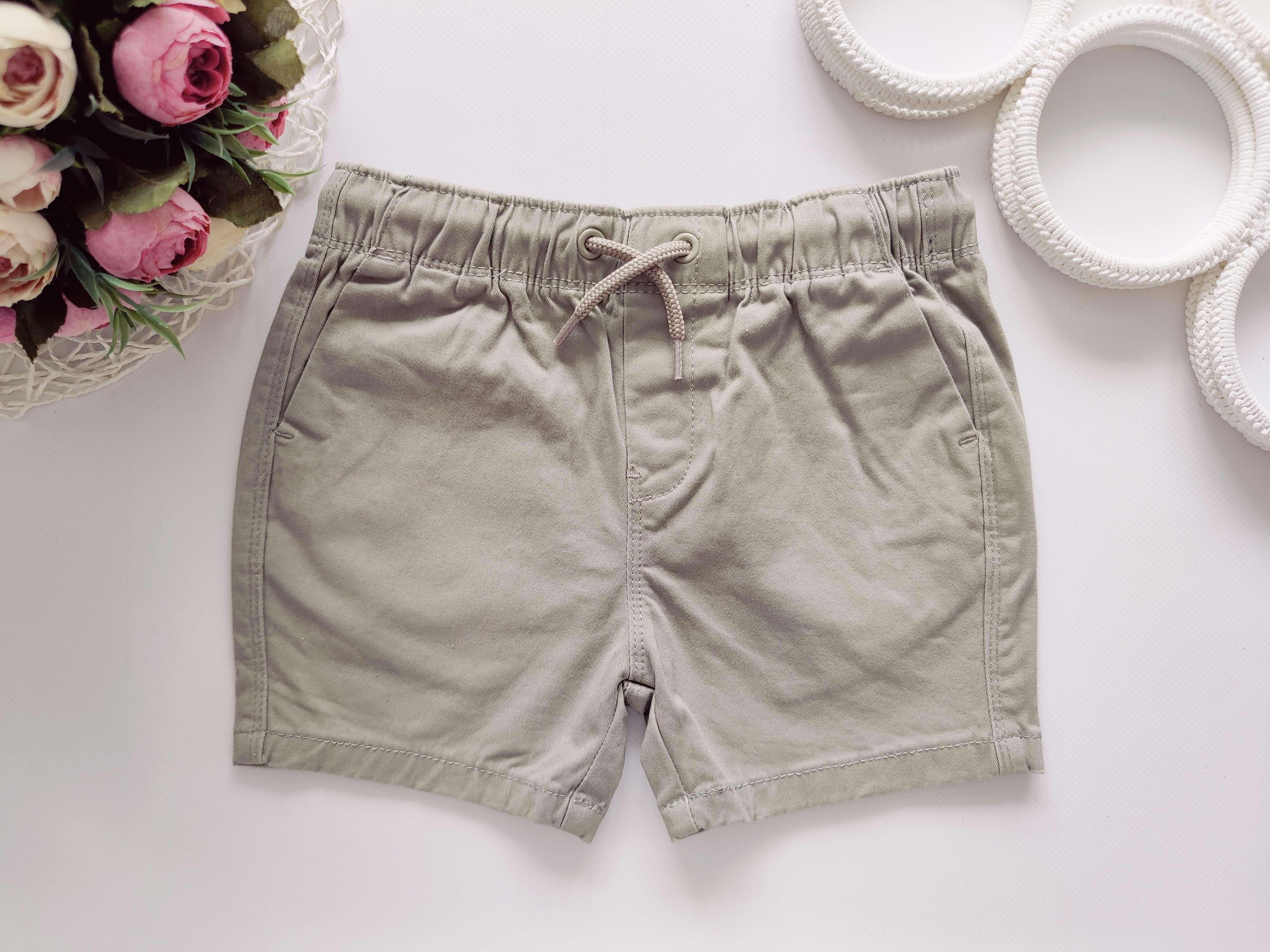1,5,2 роки, зріст 86,92 Шорти на гумці хакі