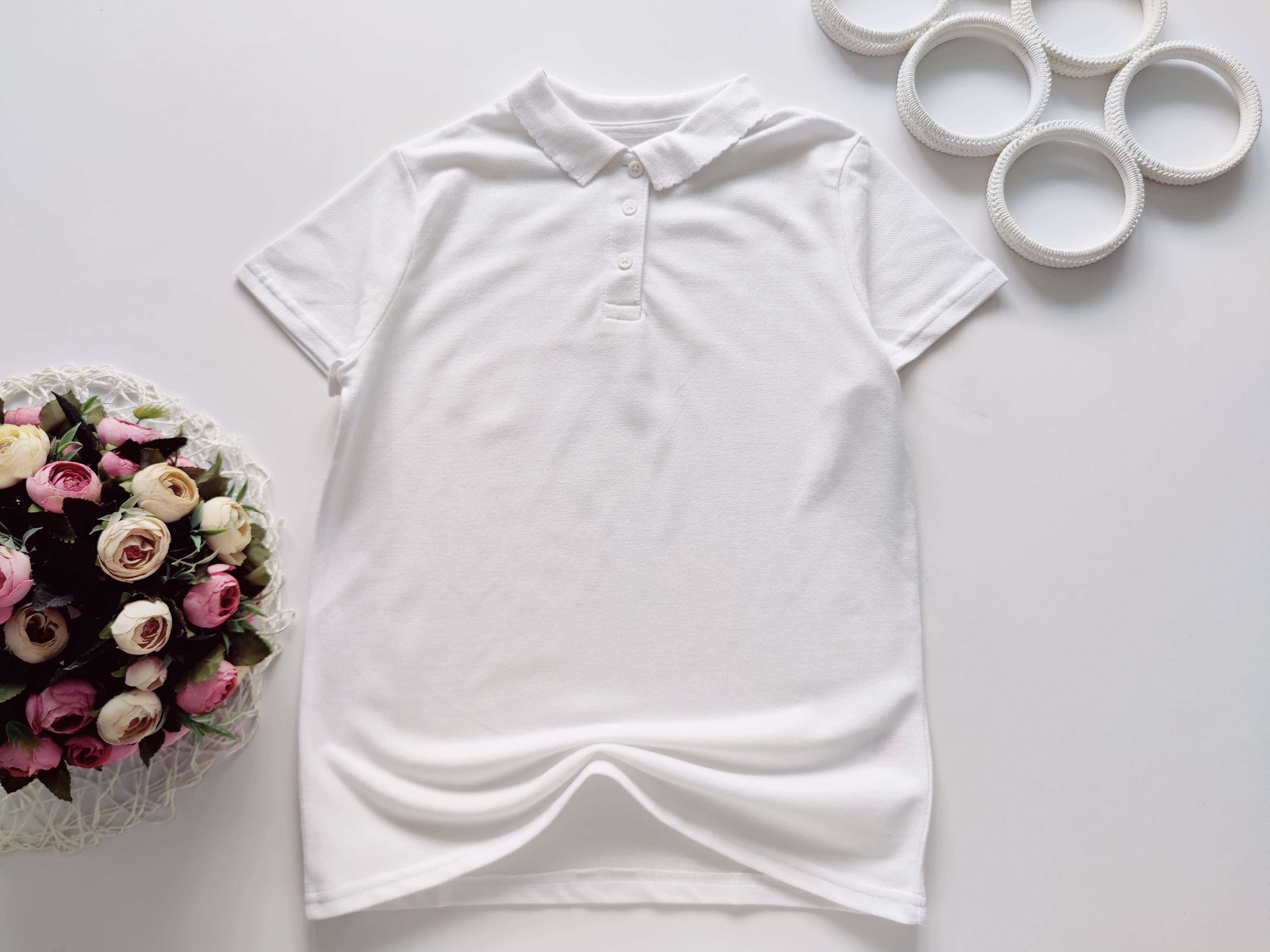 11,12 років, зріст 146,152 Нове біле поло