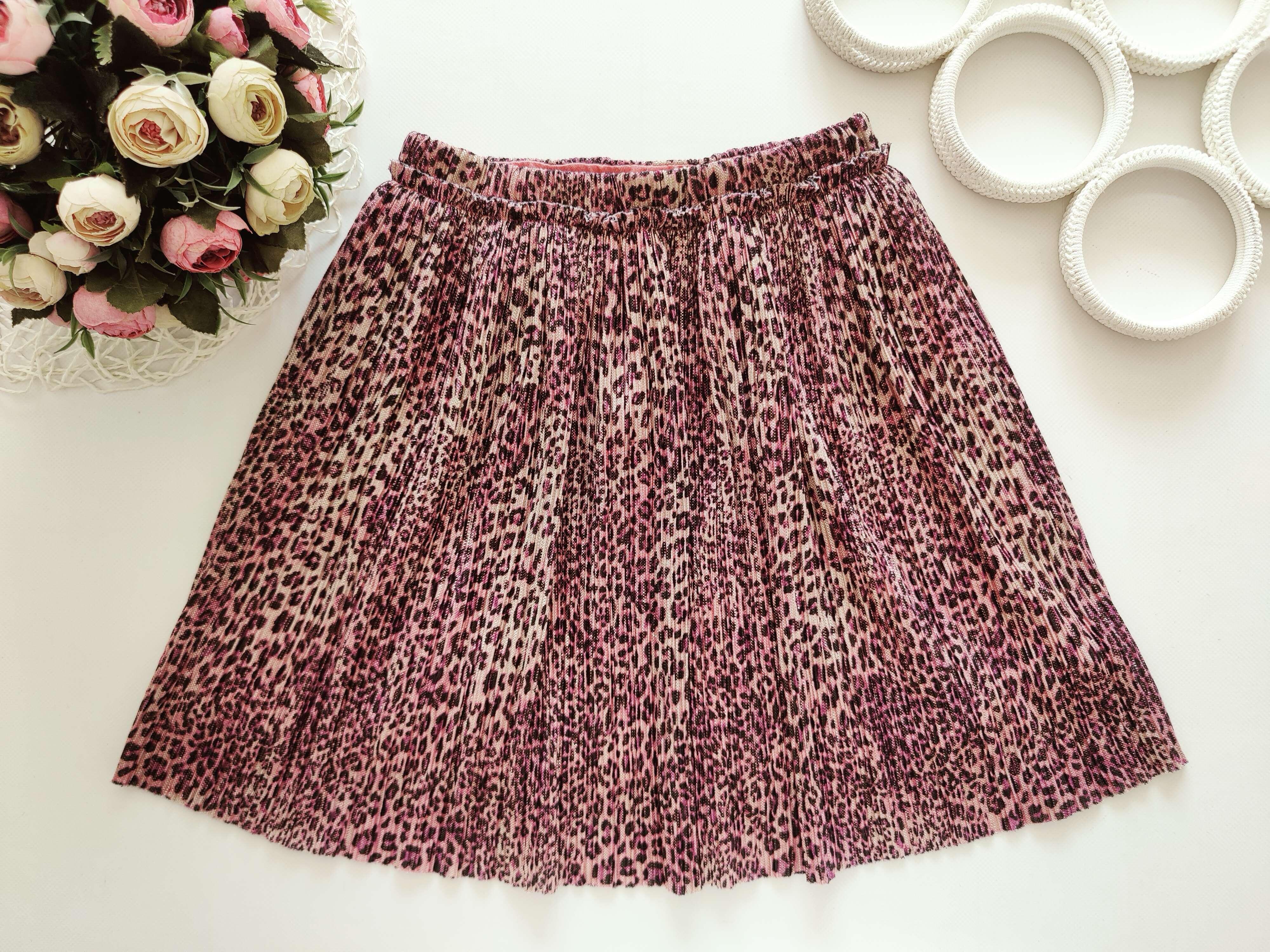 8 років, зріст 128 Красива спідниця з люрексом