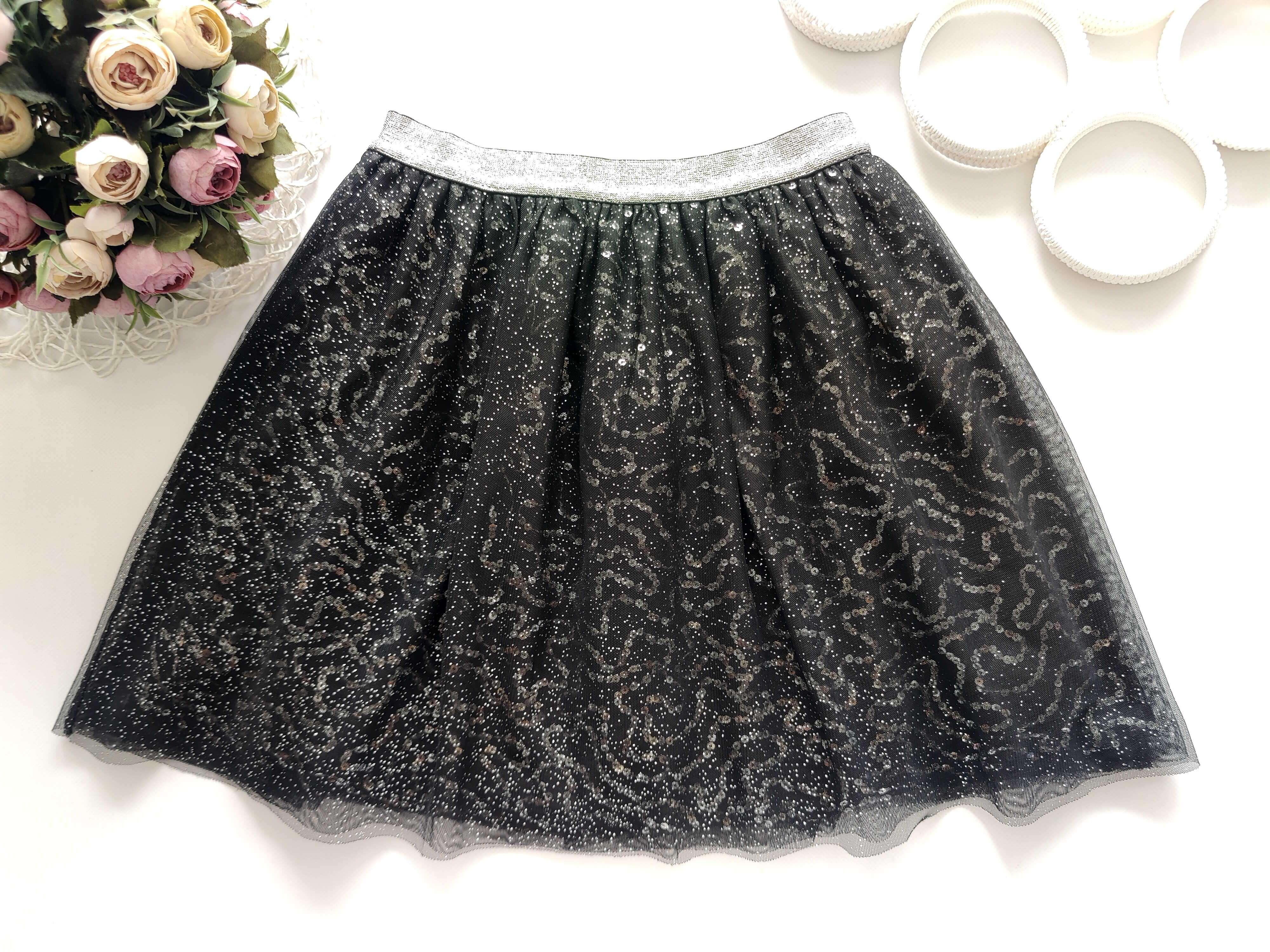 12,13 років, зріст 152,158 Ошатна спідниця в паєтках