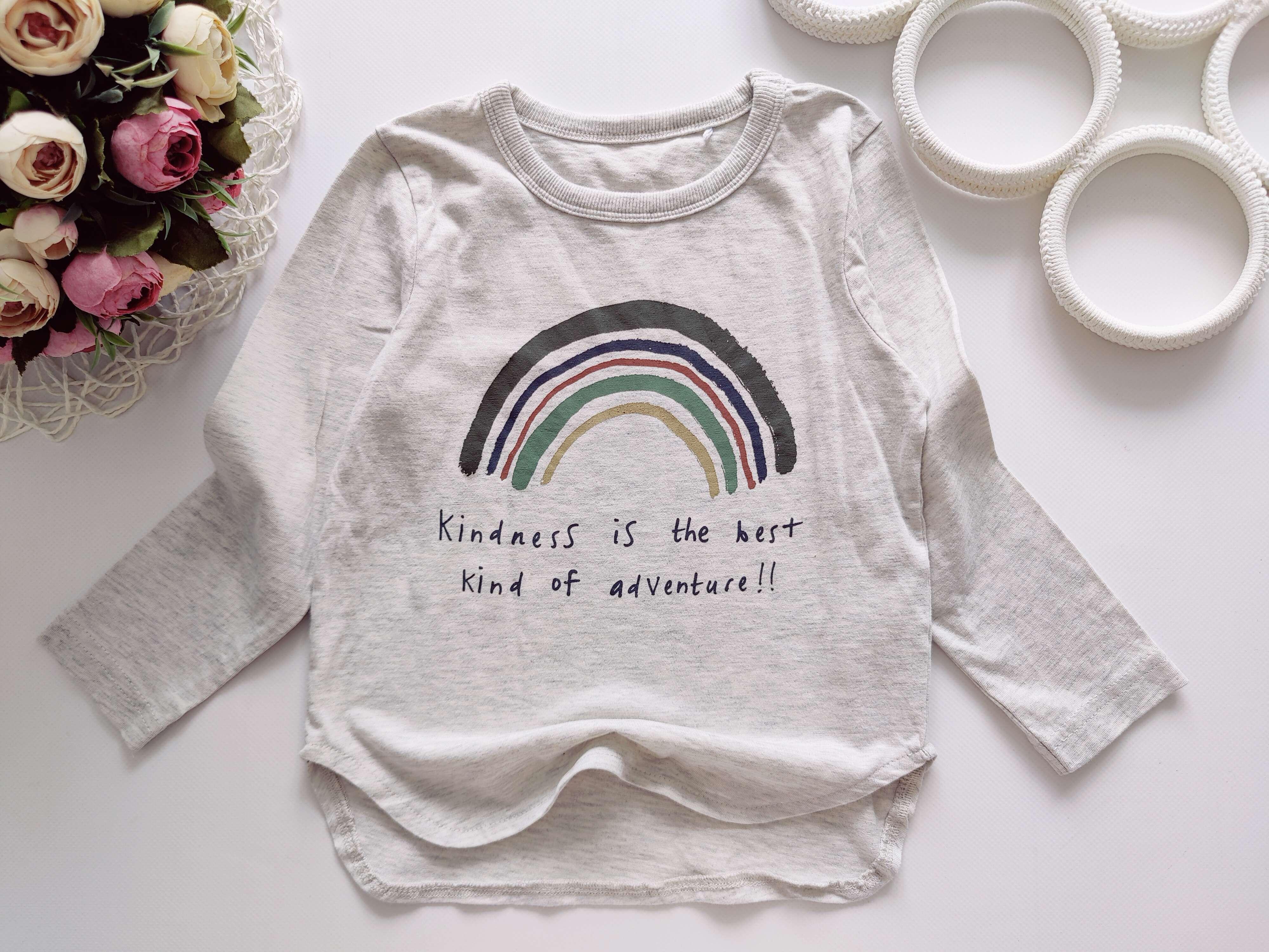 2,3 роки, зріст 92,98 Лонгслів із веселкою