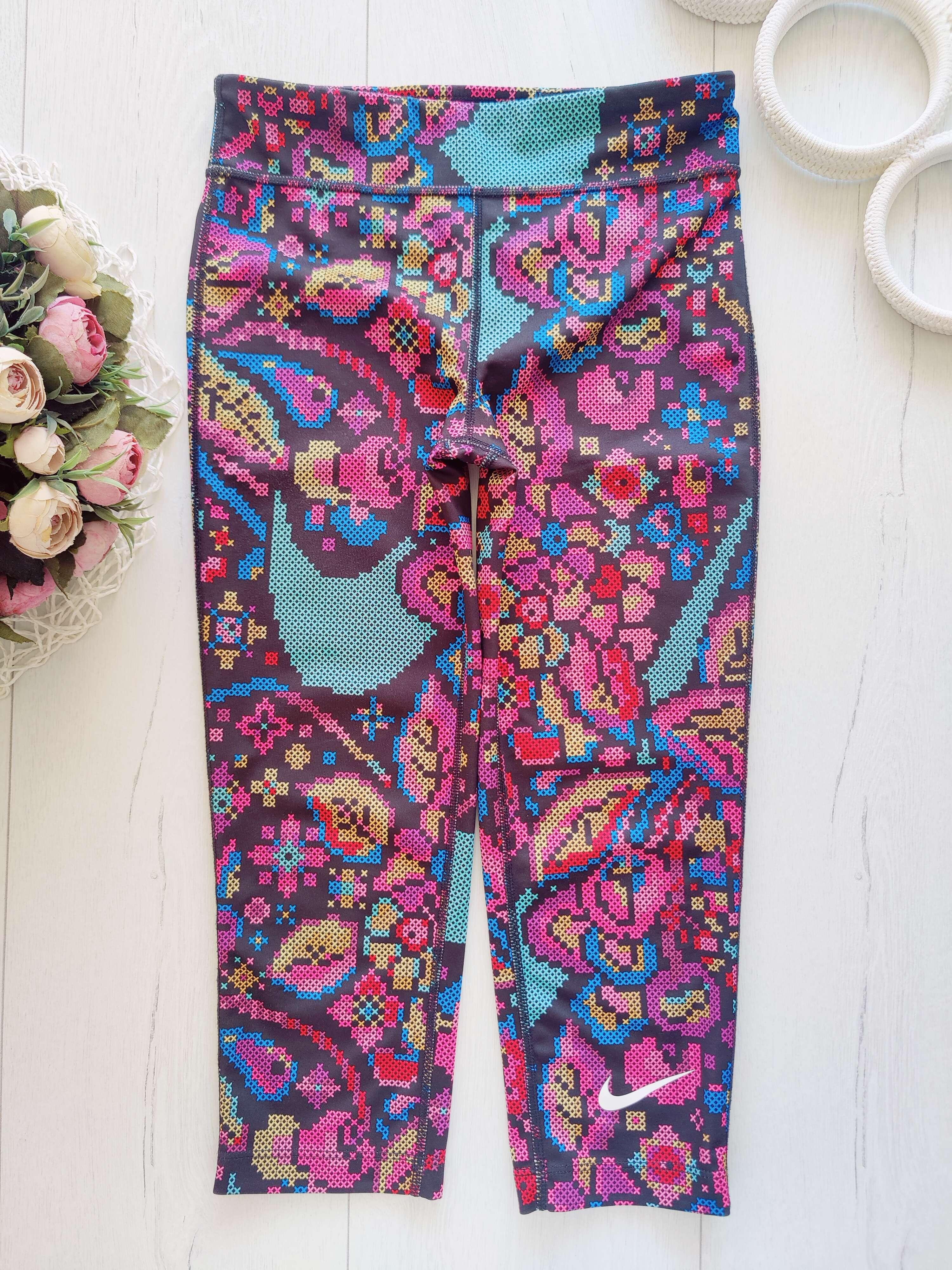 10-12 лет, рост 137-146 Лосины короткие спорт