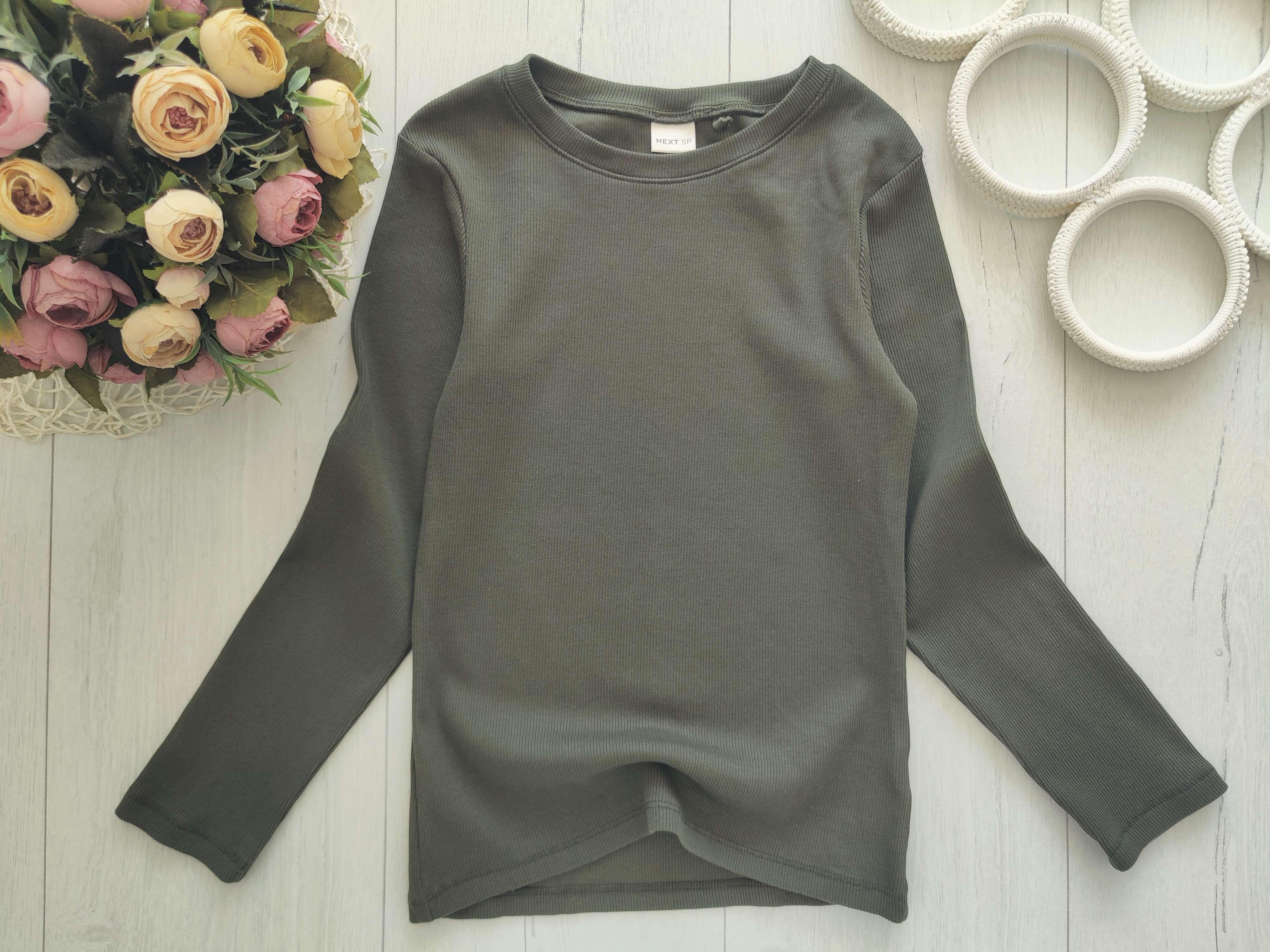 8 років, зріст 128 Новий лонгслів у рубчик