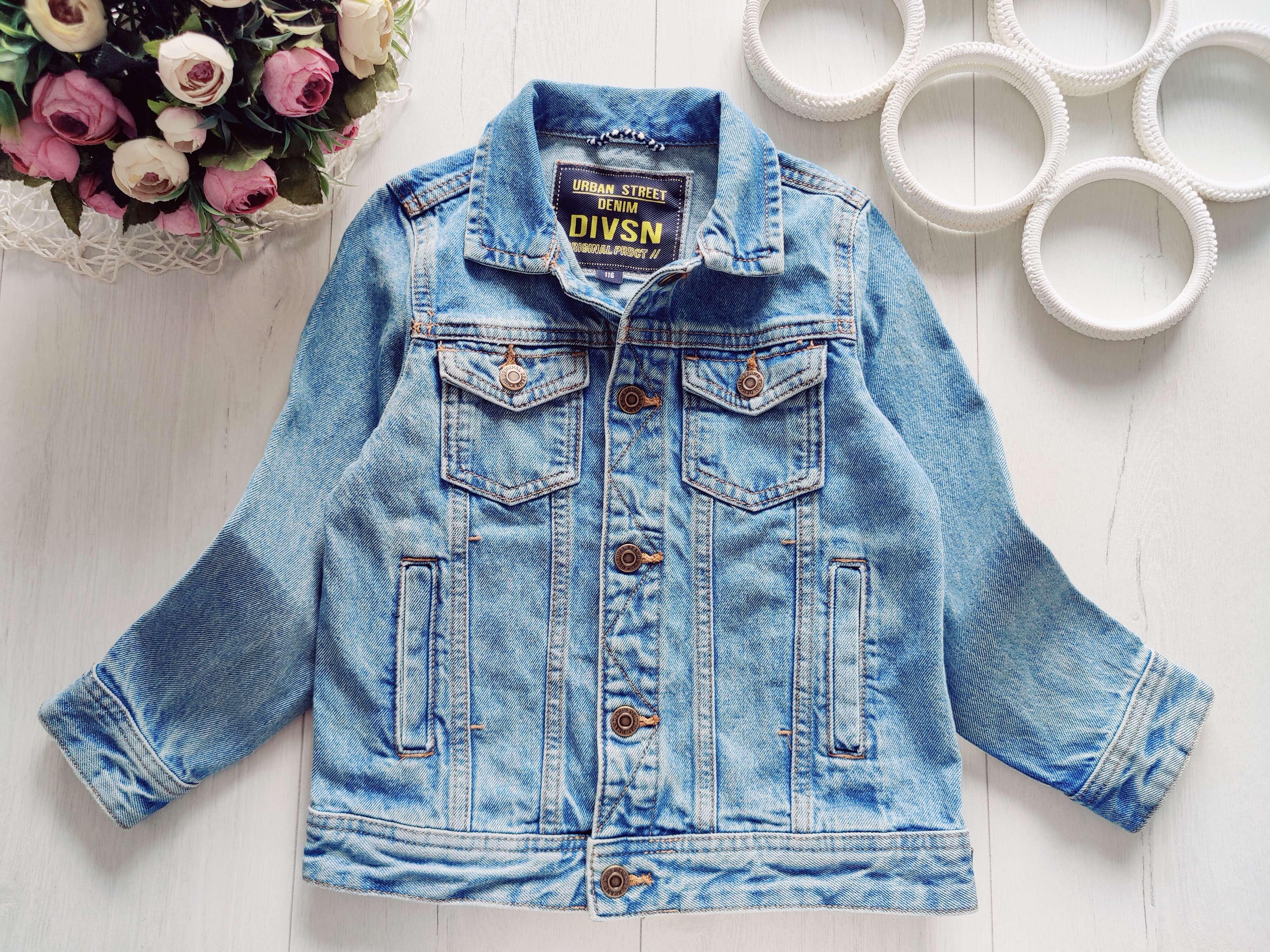 6 років, зріст 116 Джинсівка на кнопках