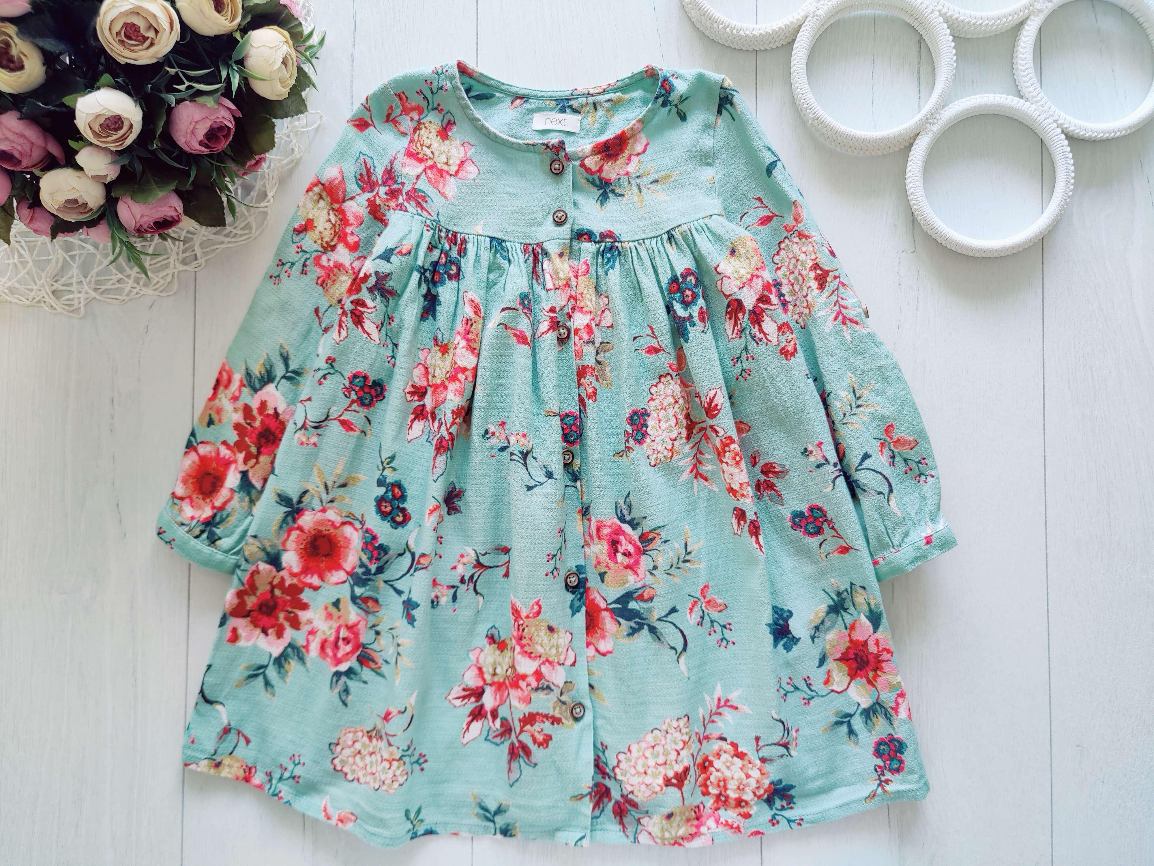 2,3 роки, зріст 98 Бавовняна сукня, красива натруральна