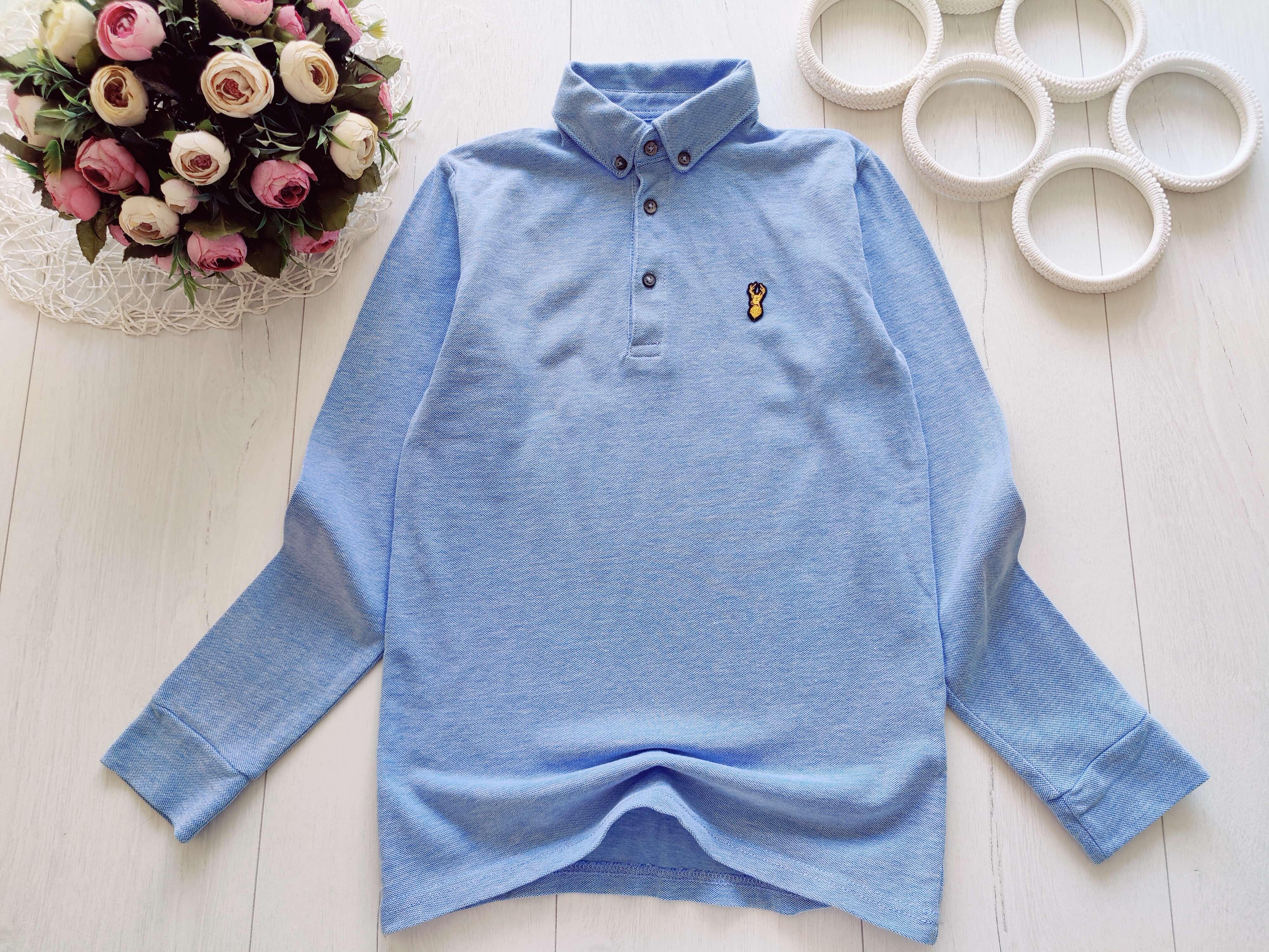 10 років, зріст 140 Поло з довгим рукавом