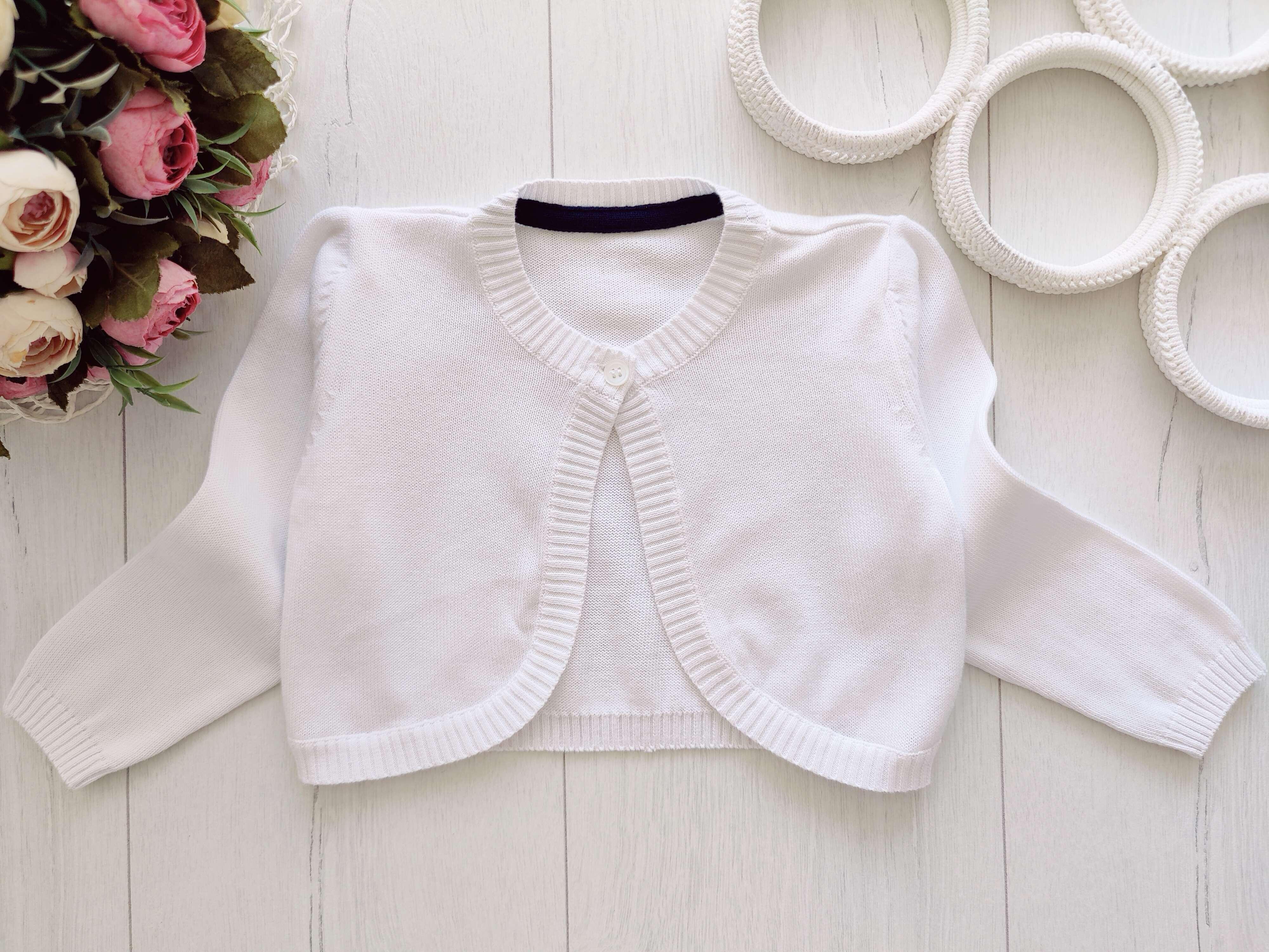 12,18 міс, зріст 86 Біле болеро