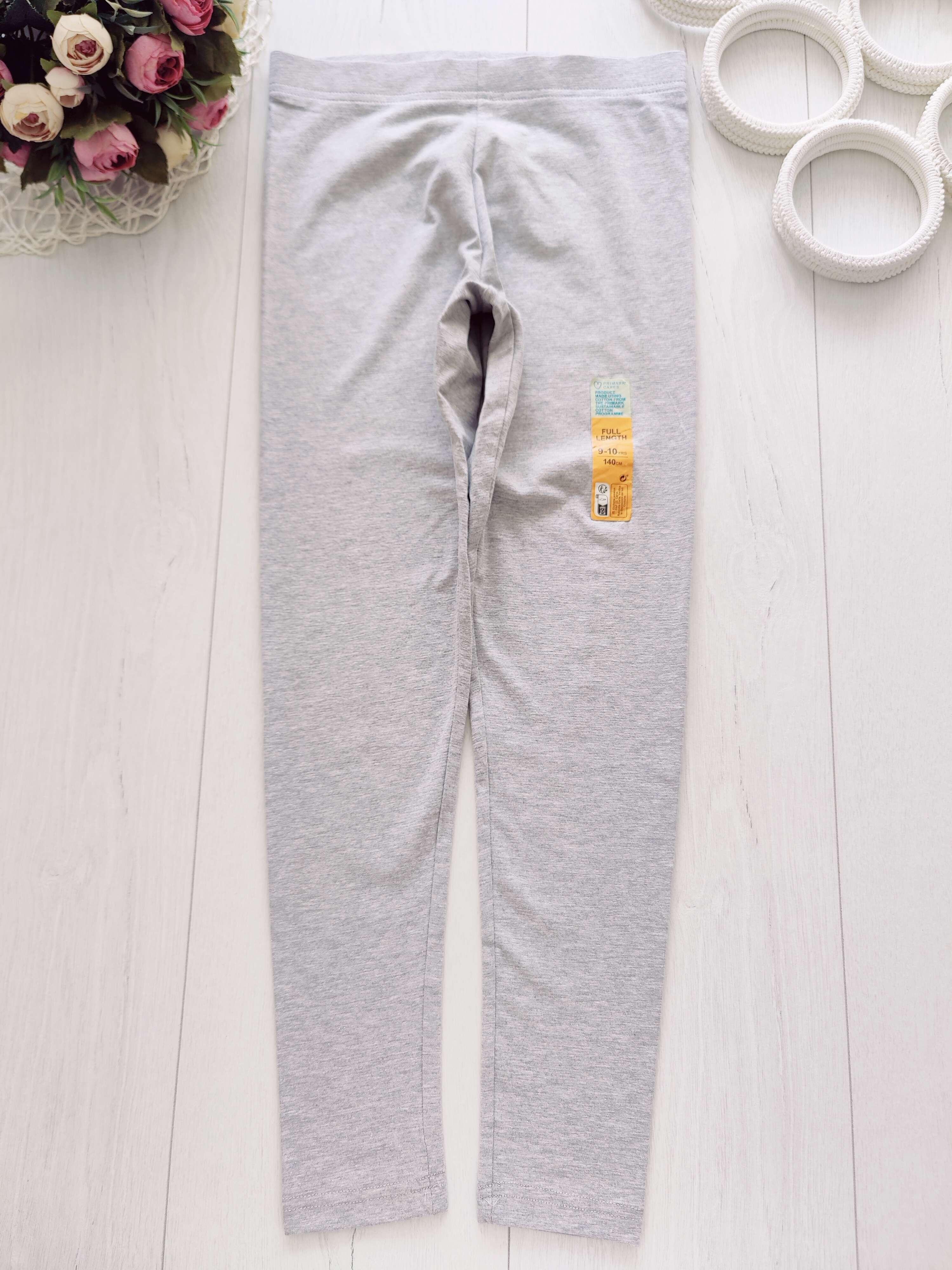 9,10 лет, рост 140 Новые трикотажные лосины