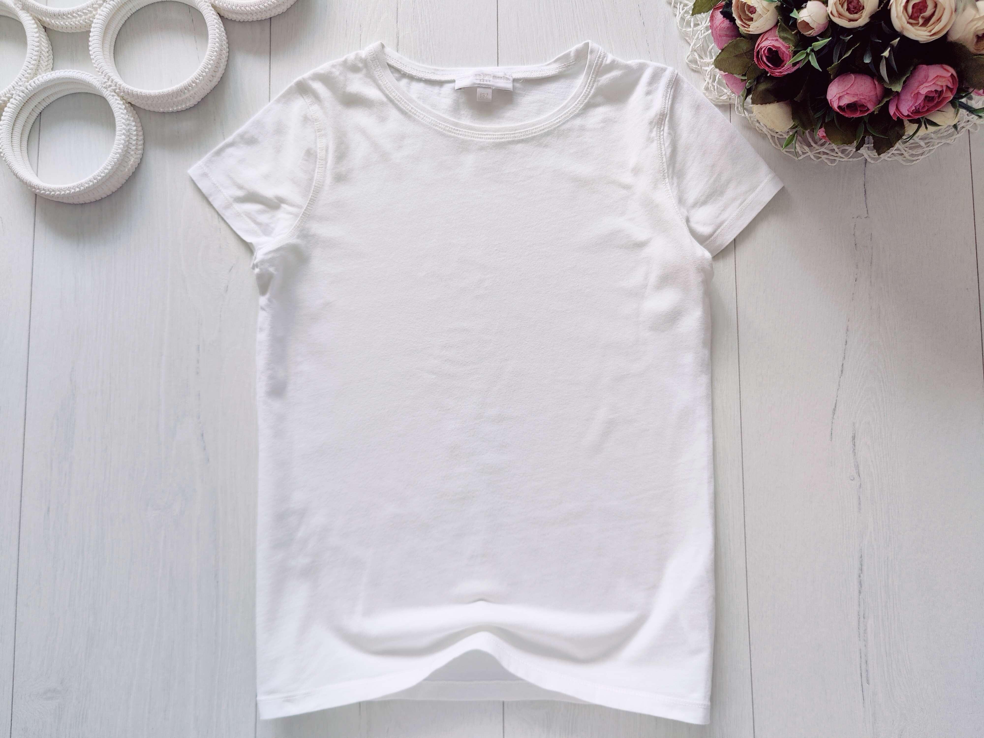 12 років, зріст 152 Біла футболка дівчинці