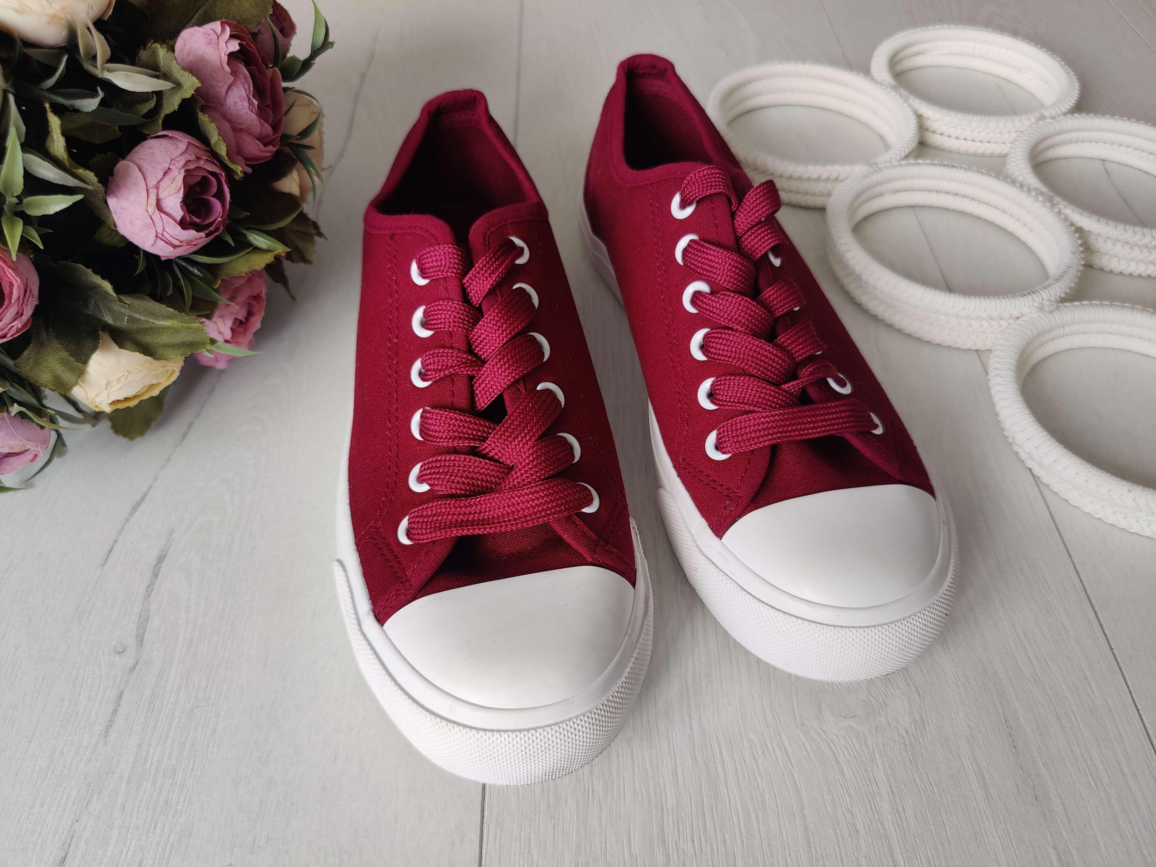 38 (24 см) Бордові кеди Jenny Fairy